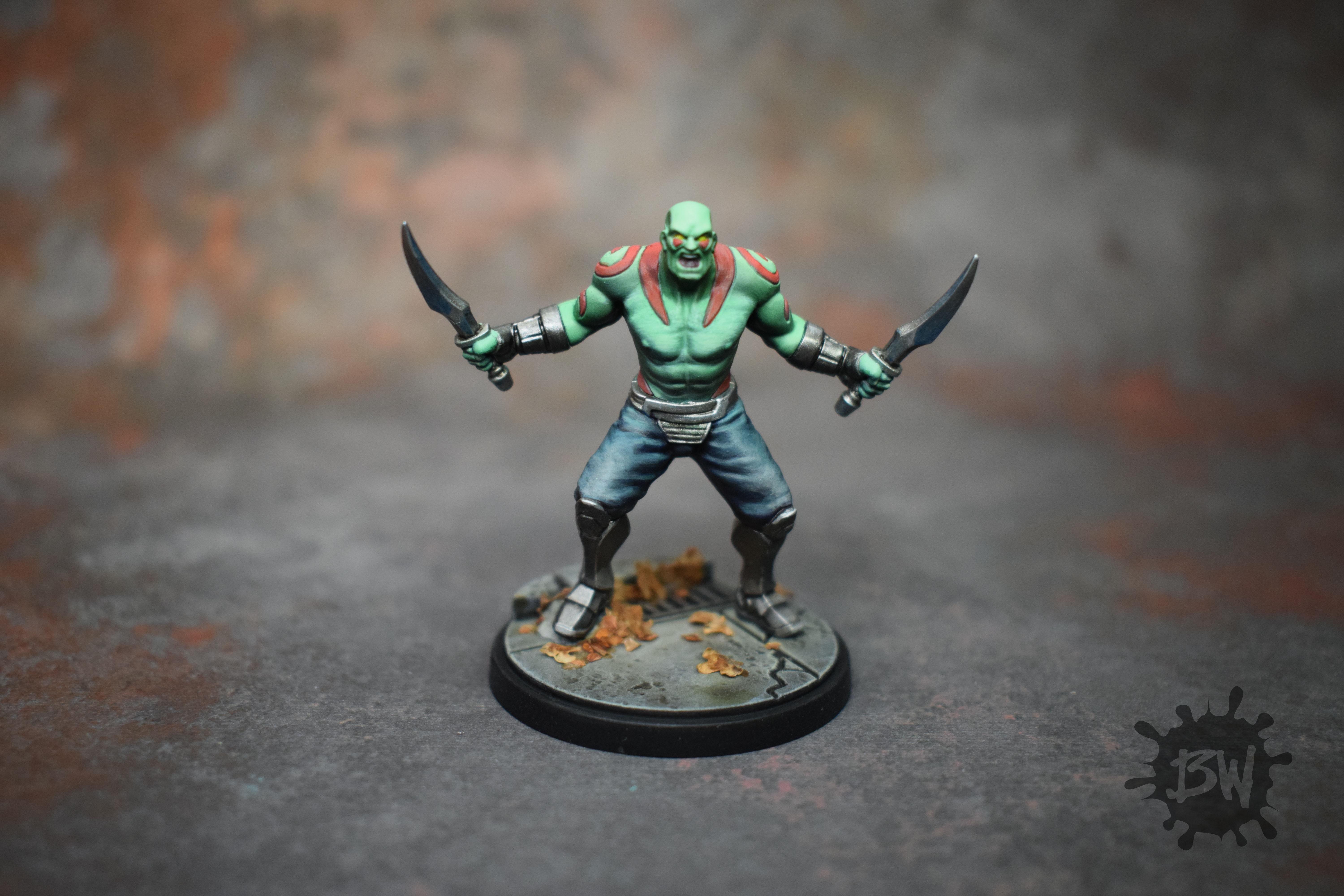 Amg, Atomic Mass Games, Bw, Drax, Marvel, Marvel Crisis Protocol