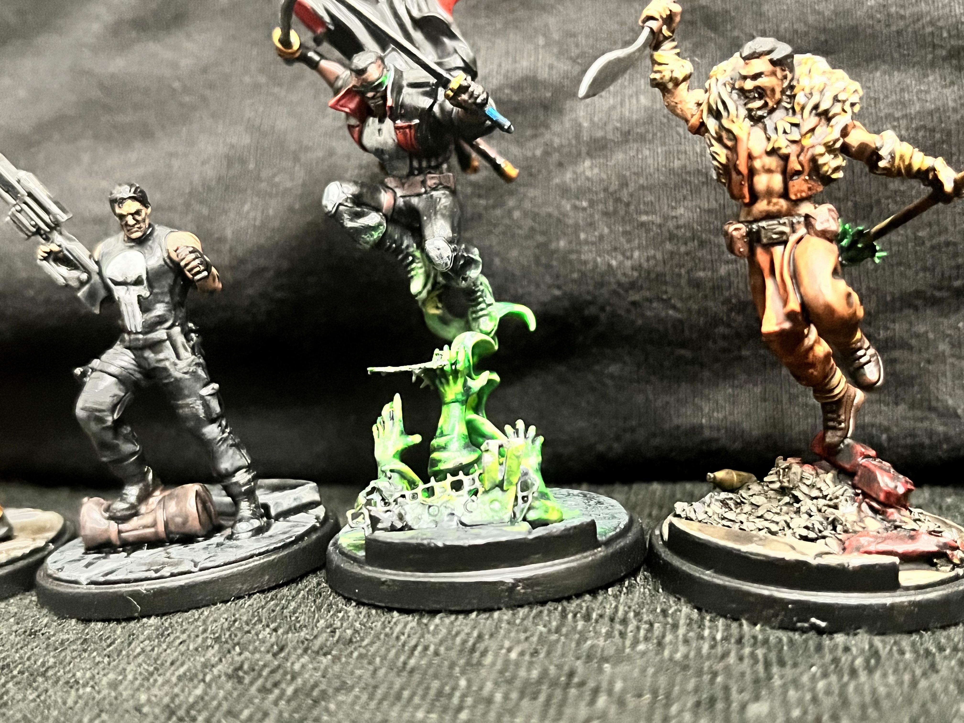 Blade, Kraven, Marvel, Marvel Crisis Protocol, Okoye, Punisher