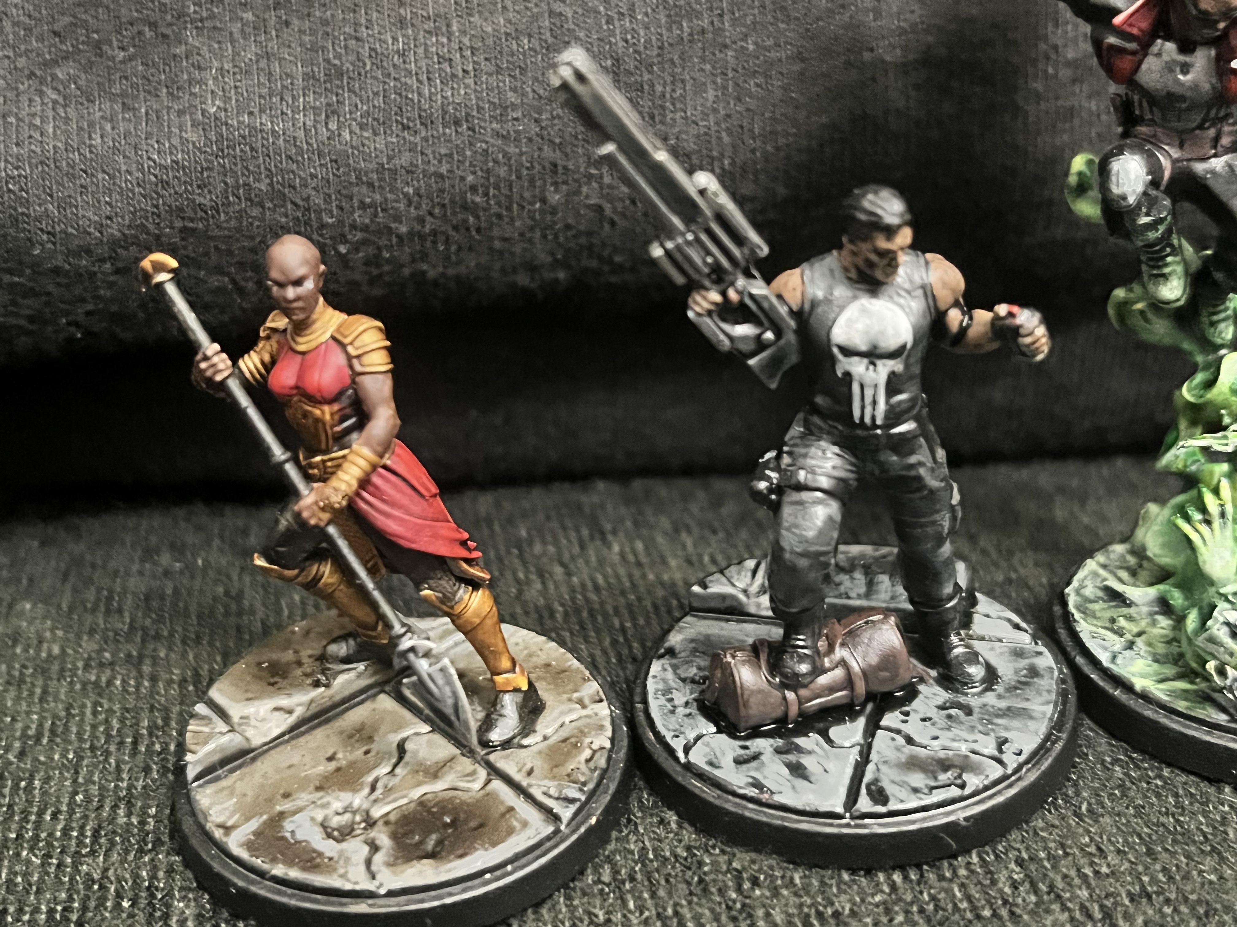 Blade, Kraven, Marvel, Marvel Crisis Protocol, Okoye, Punisher
