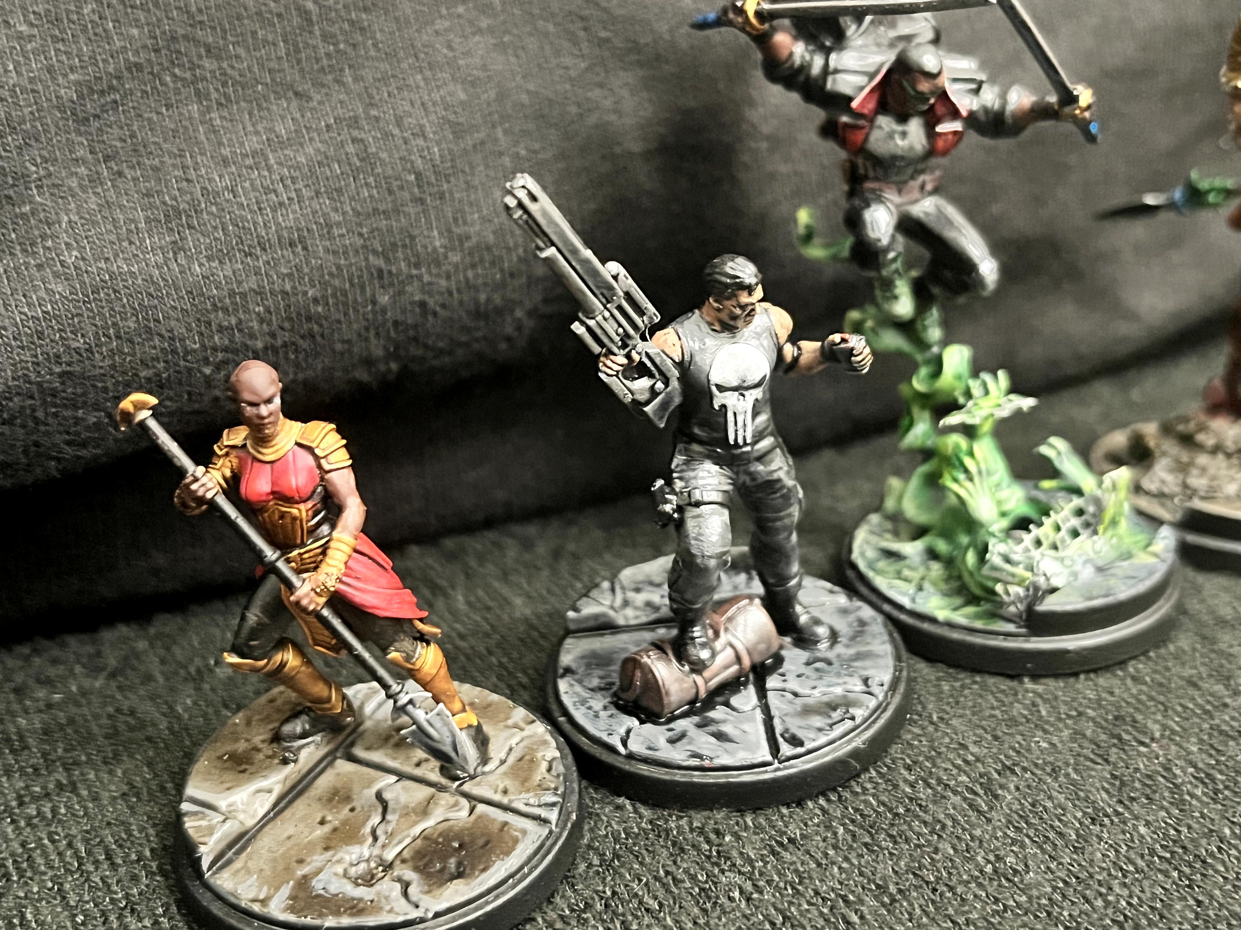 Blade, Kraven, Marvel, Marvel Crisis Protocol, Okoye, Punisher