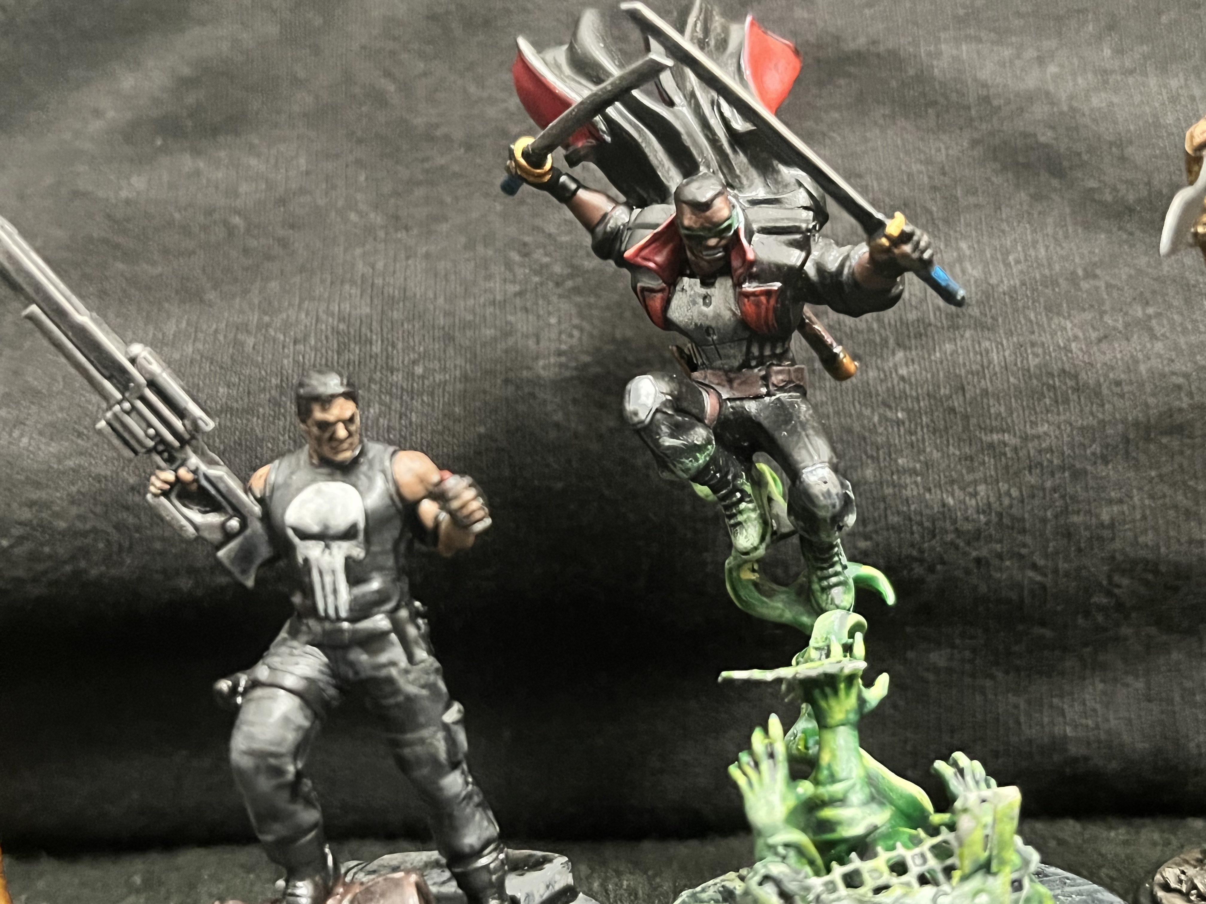 Blade, Kraven, Marvel, Marvel Crisis Protocol, Okoye, Punisher