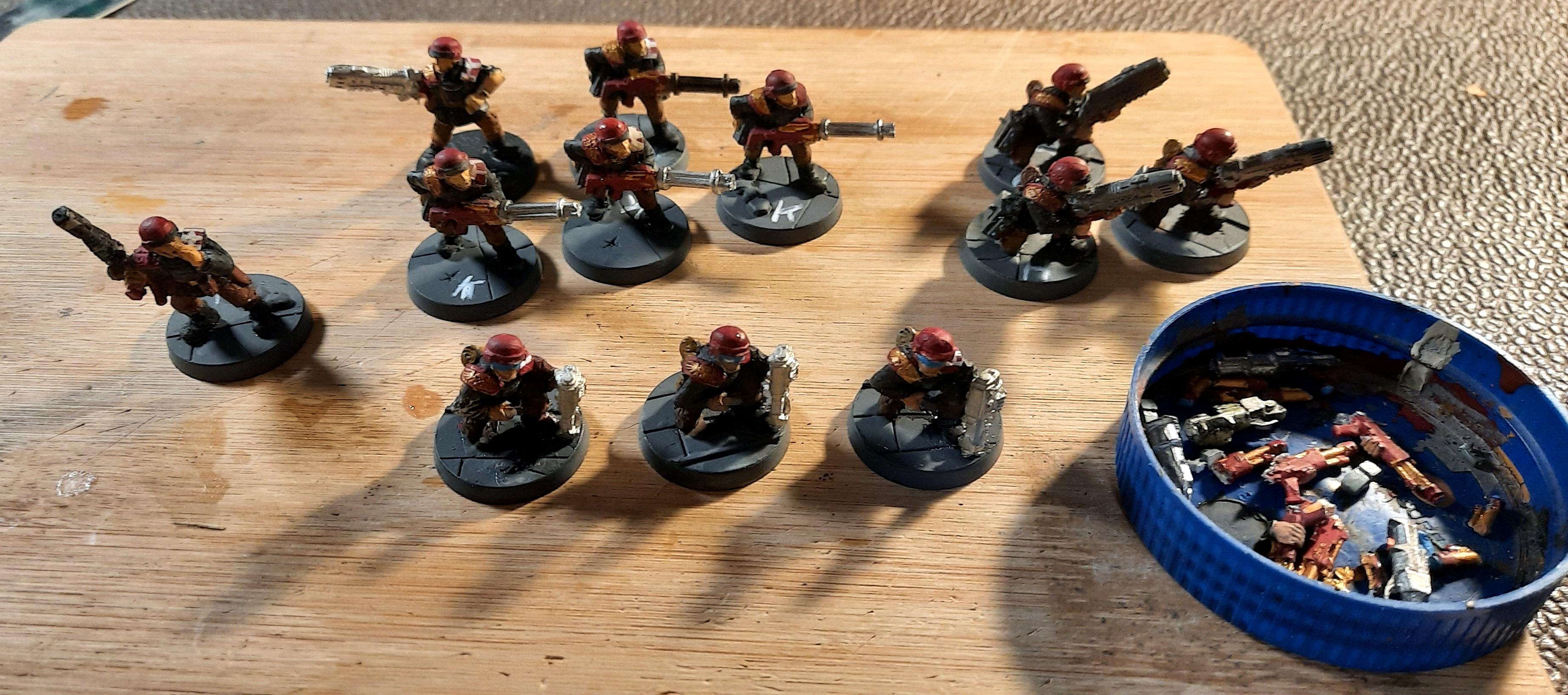 2nd Edition, Army, Cadians, Conversion, Imperial Guard, Metal, Plasma Gun, Scions, Storm Troopers