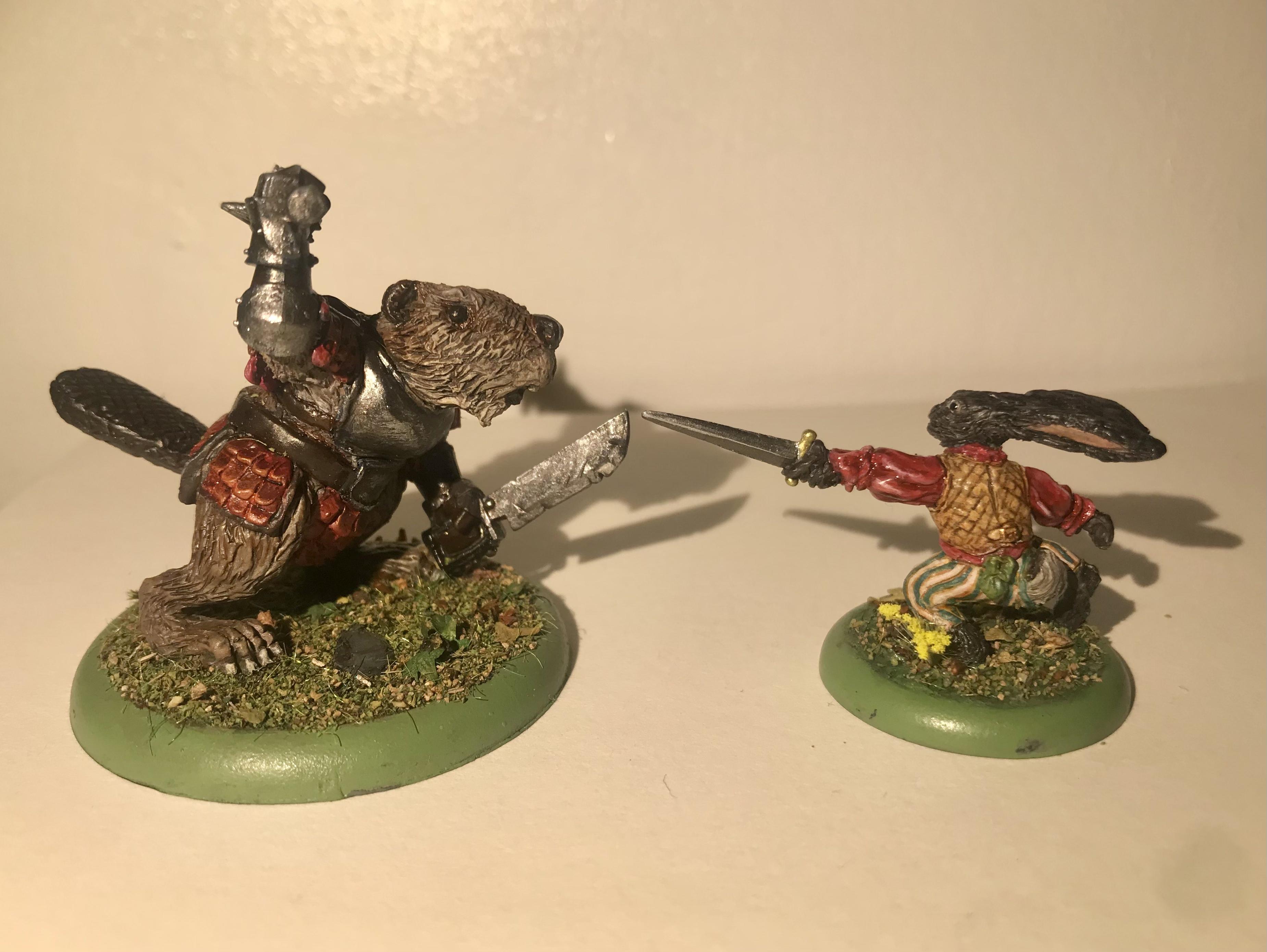 Anthropomorphic Animals, Greenstuff, Sculpting
