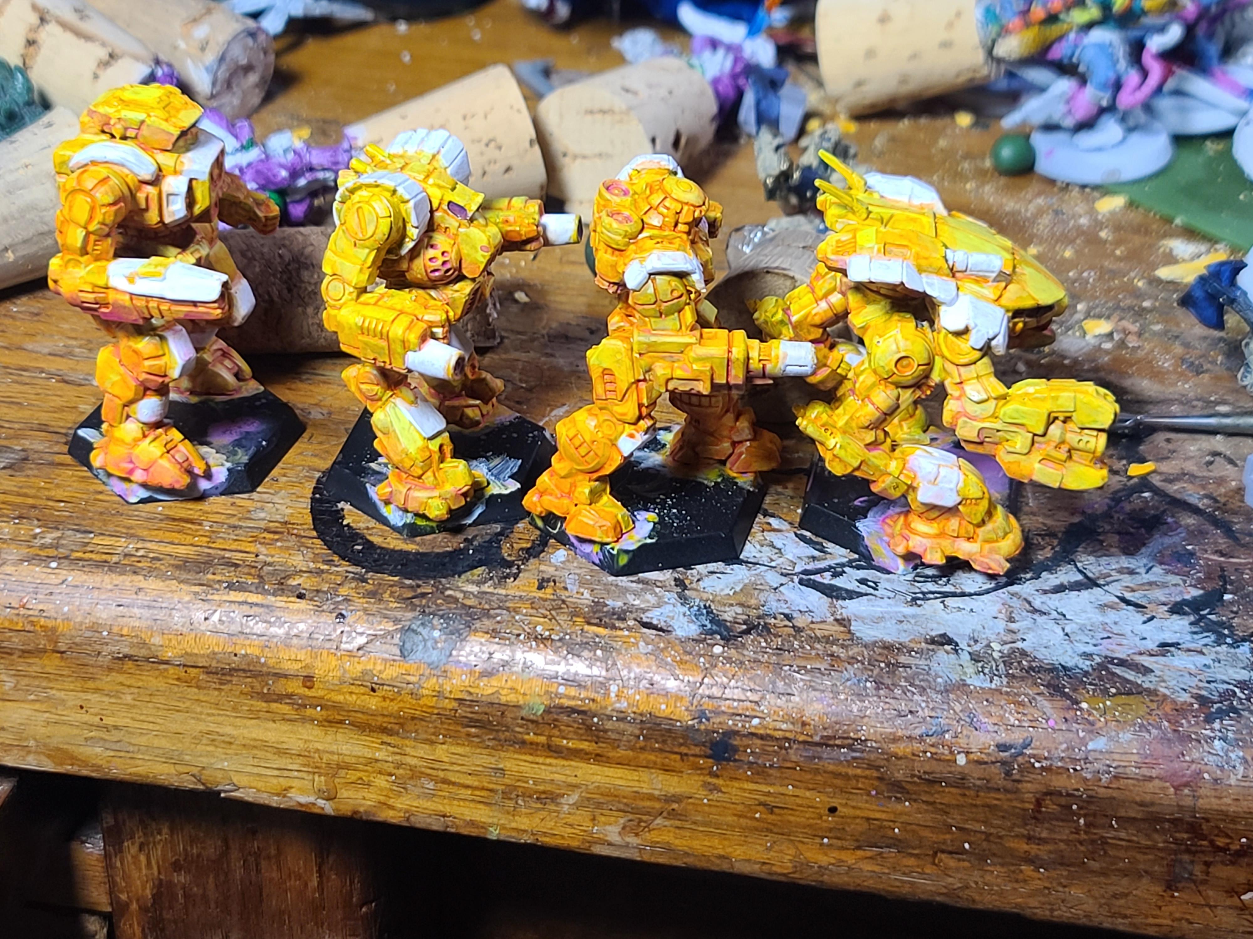 Battletech, Catalyst Game Labs, Highlander, King Crab, Mech, Mercenary, Thug, Victor, Yellow
