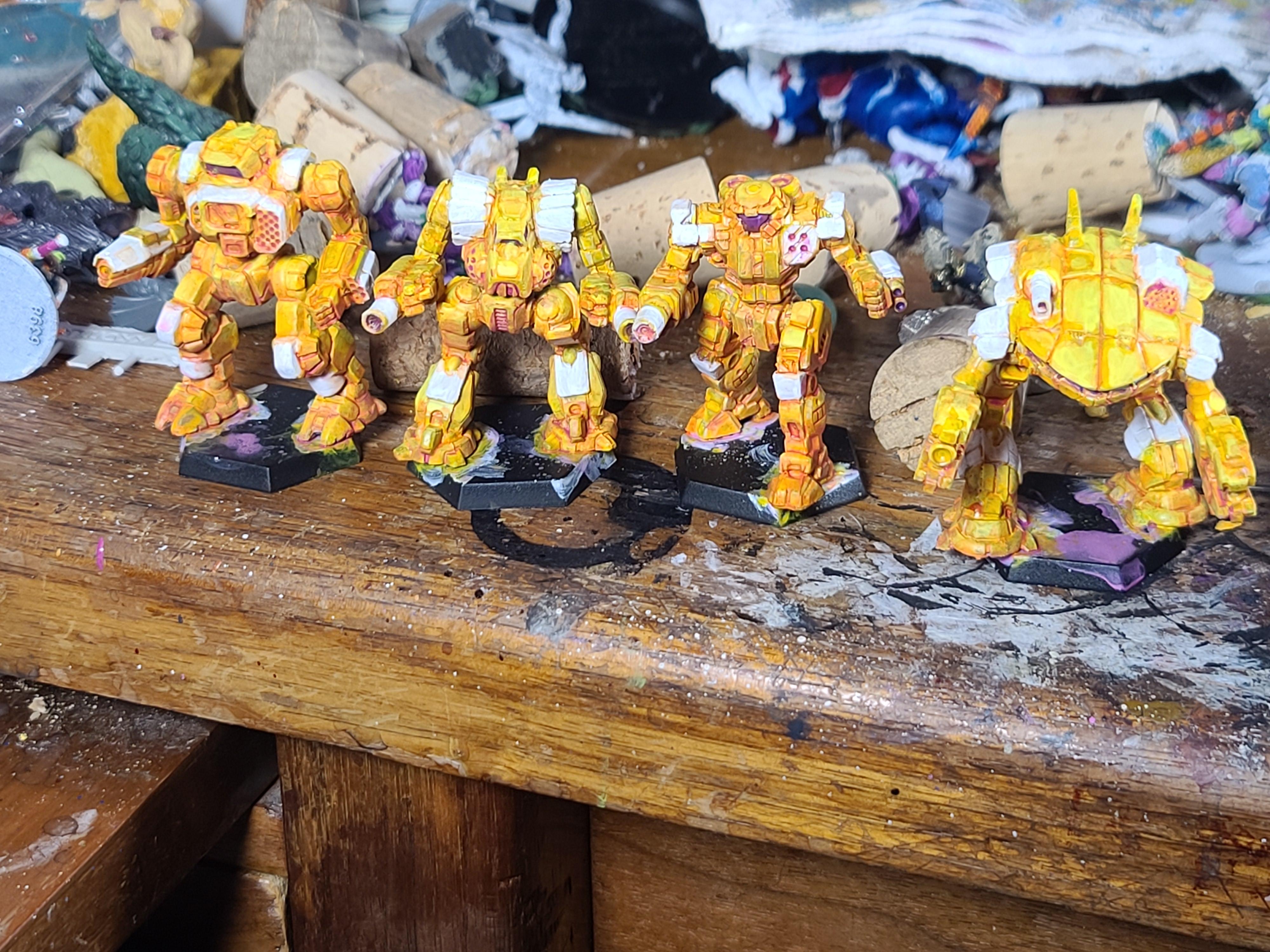 Battletech, Catalyst Game Labs, Highlander, King Crab, Mech, Mercenary, Thug, Victor, Yellow