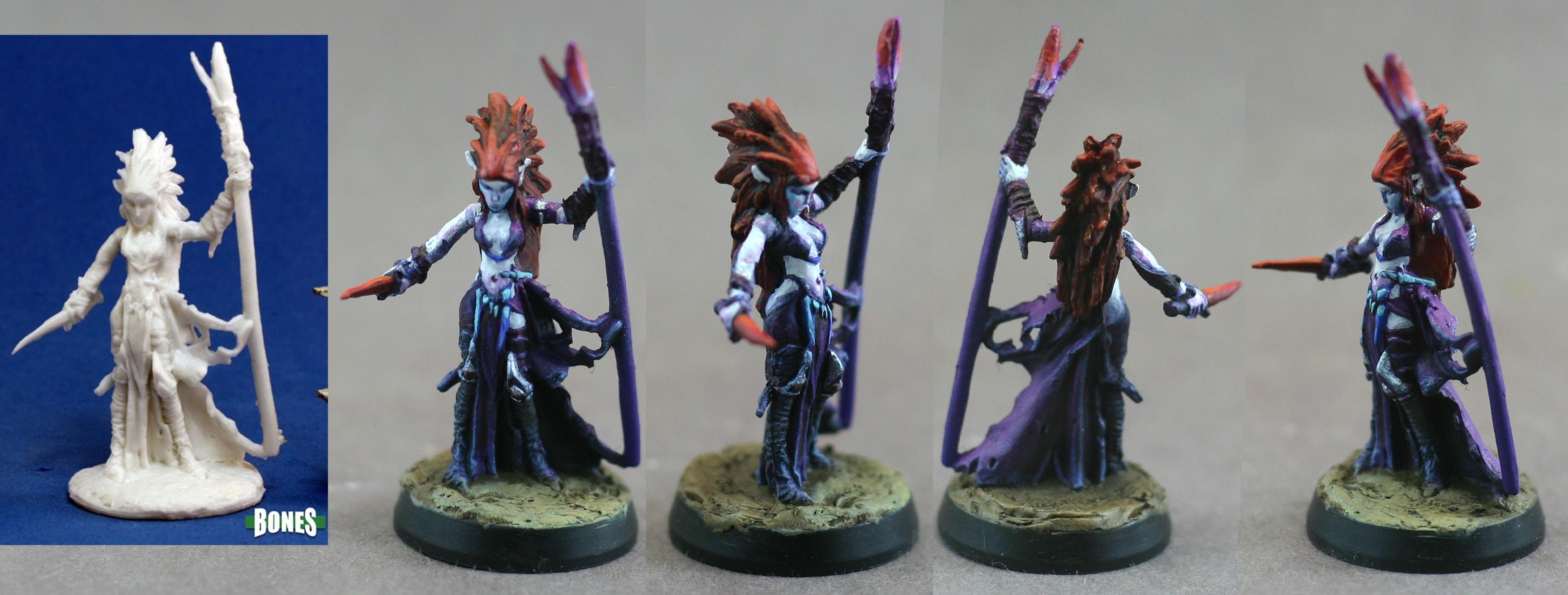 Dark Elves, Drow, Drow Cleric, Drow Druid, Liela, Minotaur, Reaper, Reaper Bones, Tierdeleira