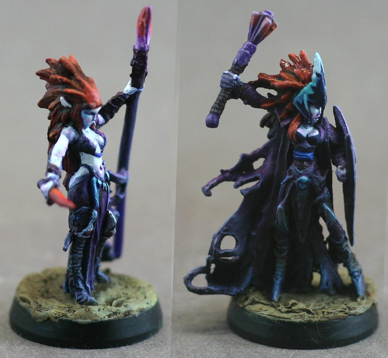 Dark Elves, Drow, Drow Cleric, Drow Druid, Liela, Minotaur, Reaper, Reaper Bones, Tierdeleira