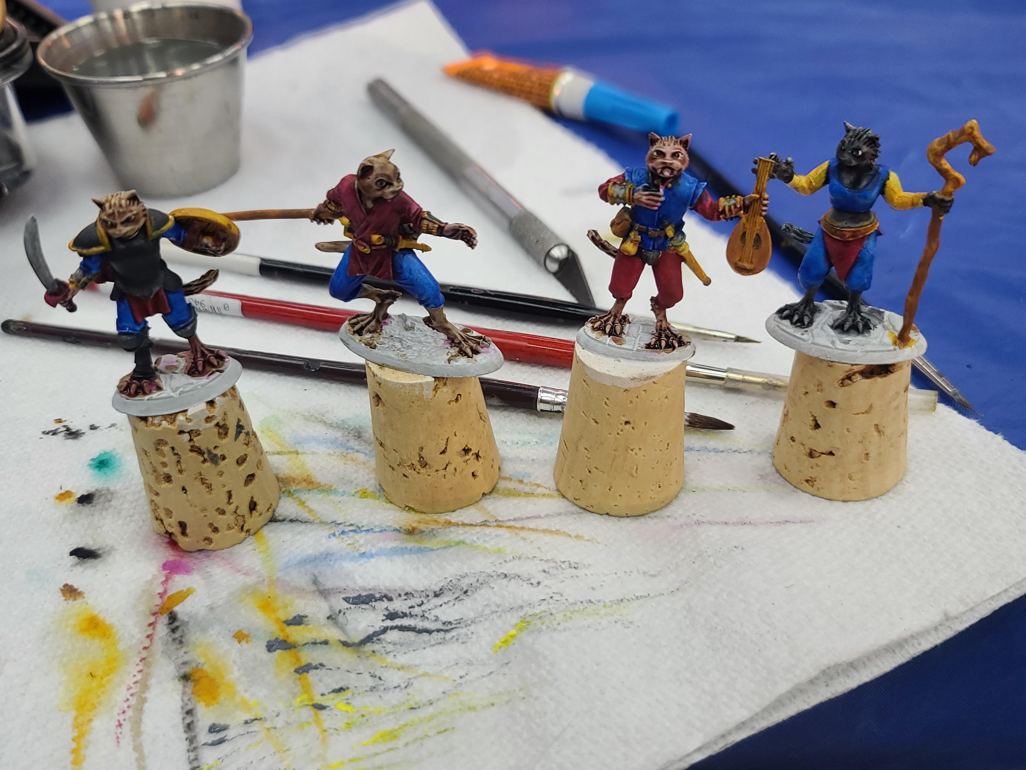 Animal Adventurers, Cat, Dungeons And Dragons, Metal, Reaper Miniatures, Tabaxi