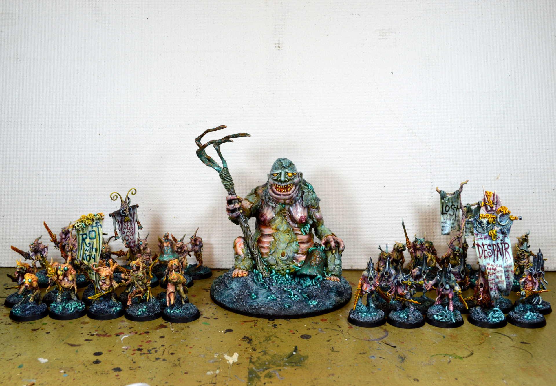 Age Of Sigmar, Chaos, Conversion, Daemons, Do-it-yourself, Great Unclean One, Kitbash, Maggotkin, Nurgle, Plaguebearers, Scratch Build, Sculpting, Warhammer 40,000, Warhammer Fantasy
