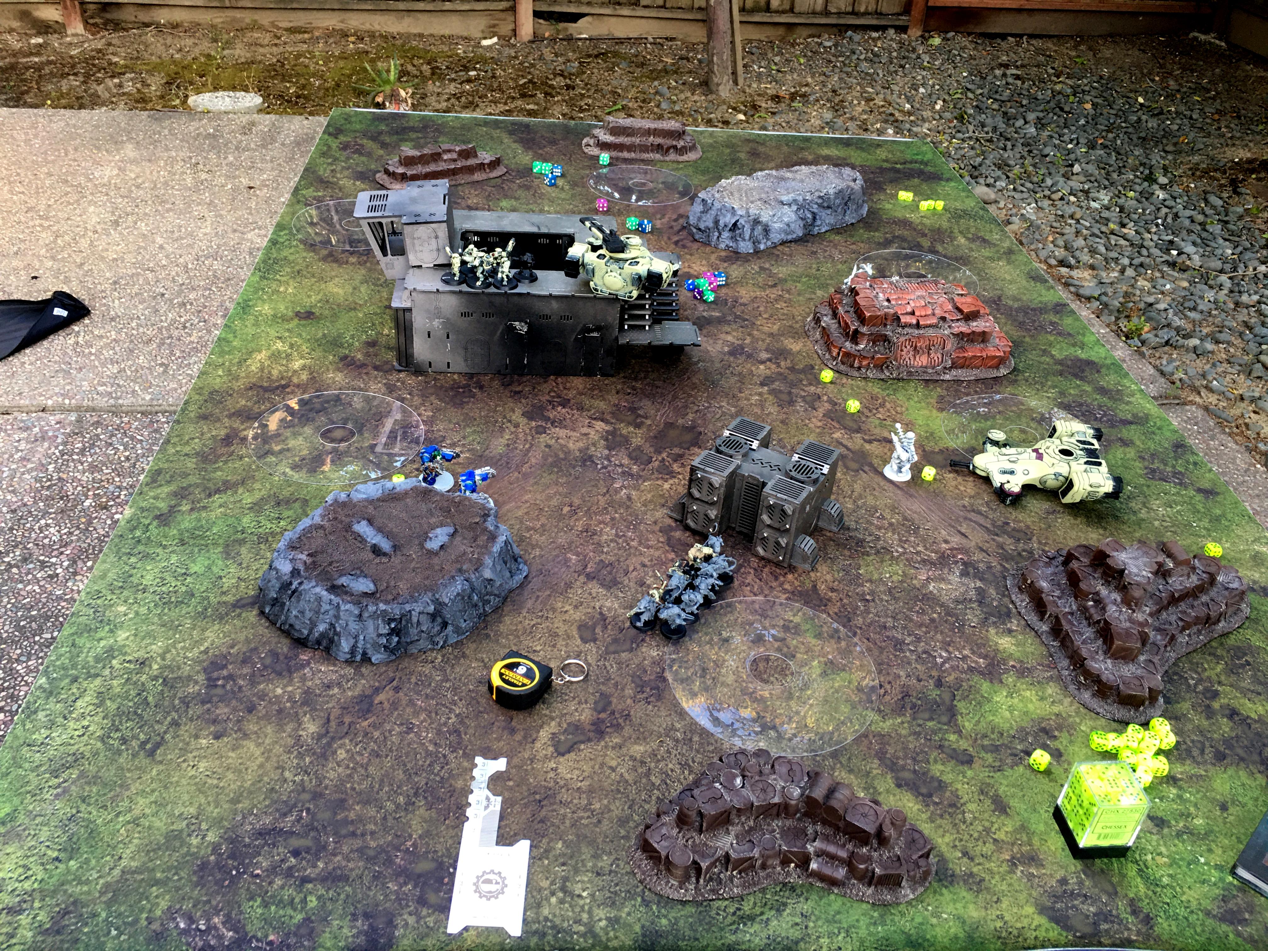 Battle Report, Orks, Skaven, Tau, Warhammer 40,000
