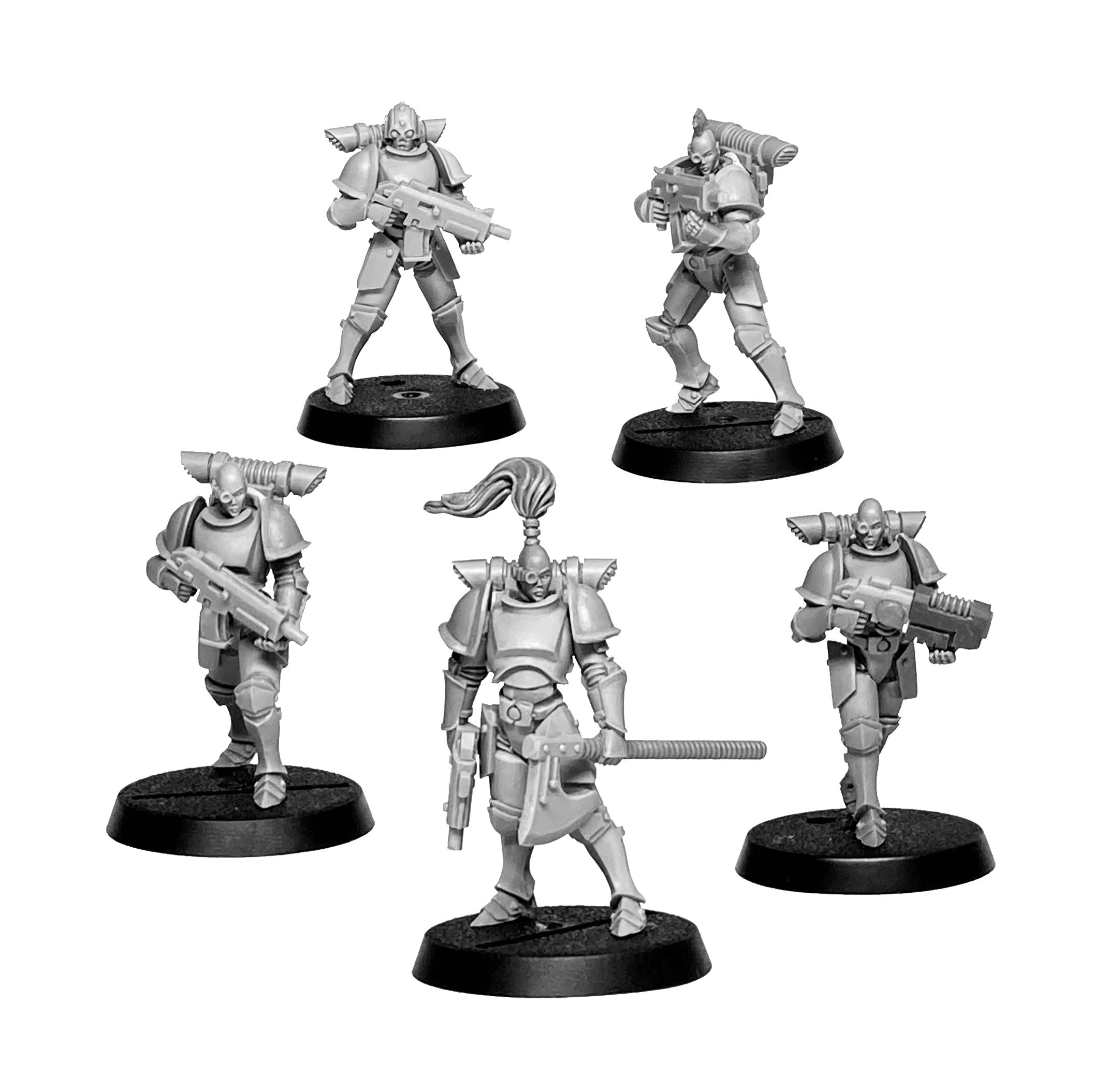 Female Space Marines, Sculpting, Space Marines, Warhammer 40,000