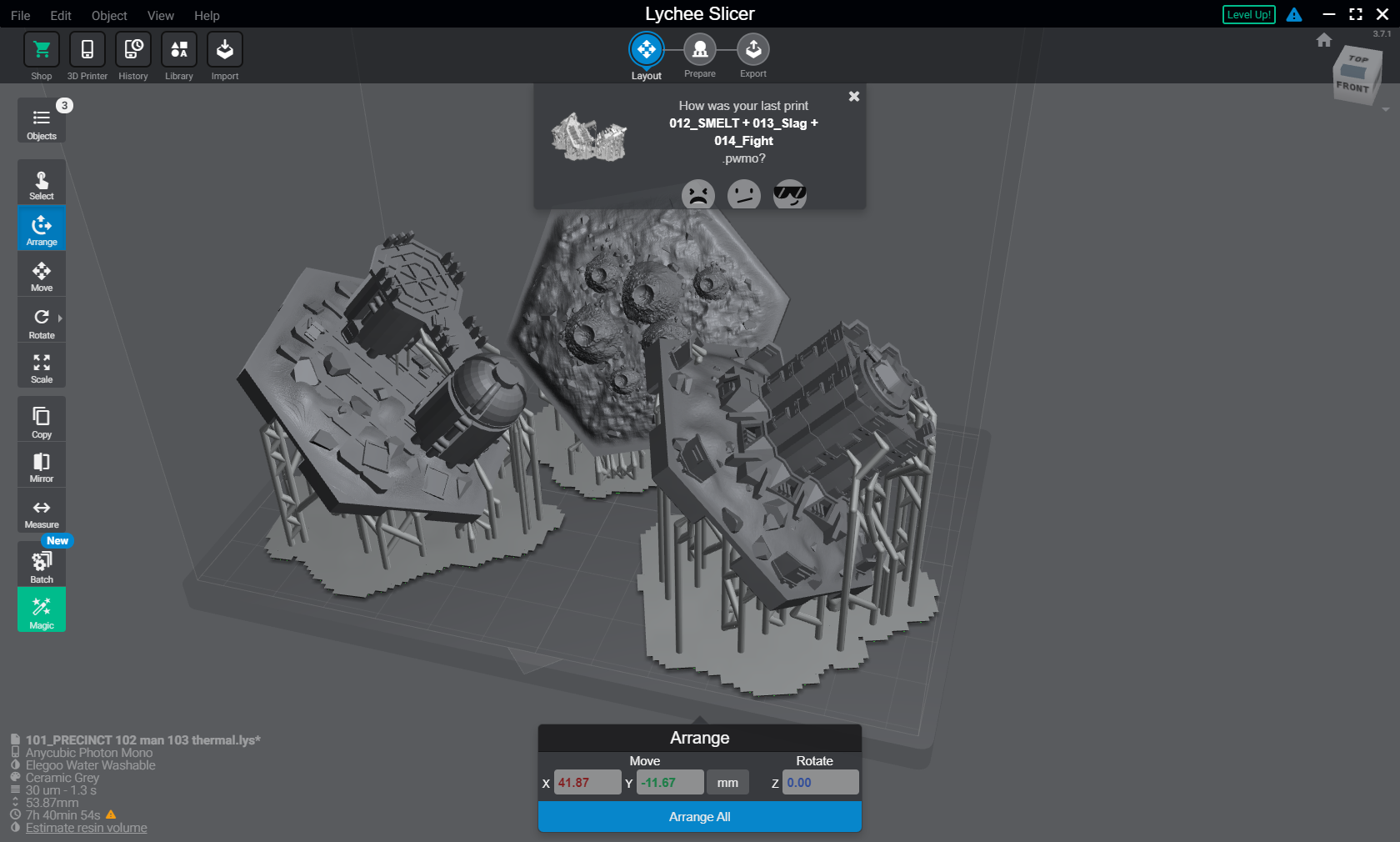 3d Print, Hive, Map, Tiles