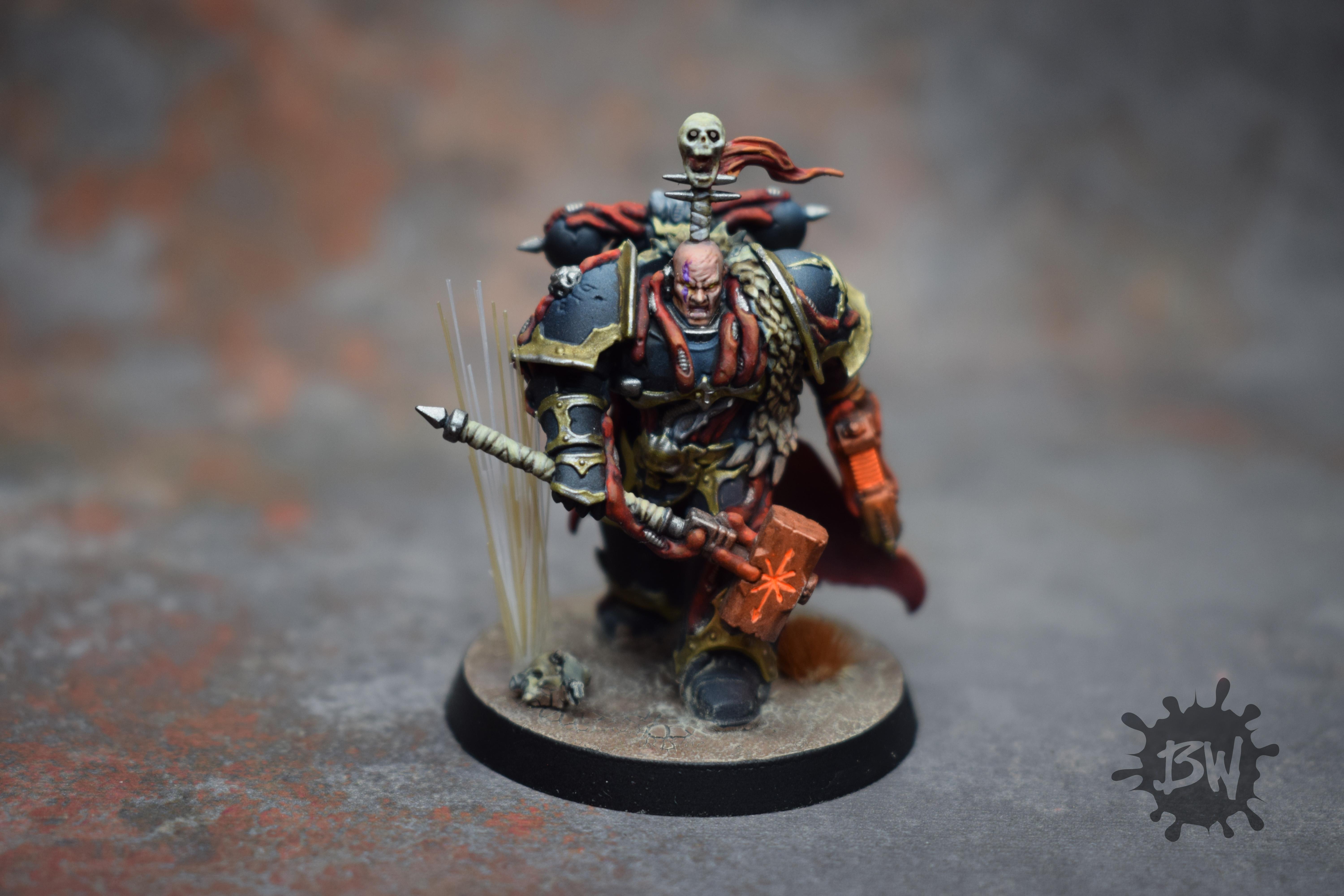 Bw, Chaos, Chaos Lord Black Legion, Chaos Space Marines Black Legion Army, Games Workshop, Warhammer 40,000, Warhammer Fantasy