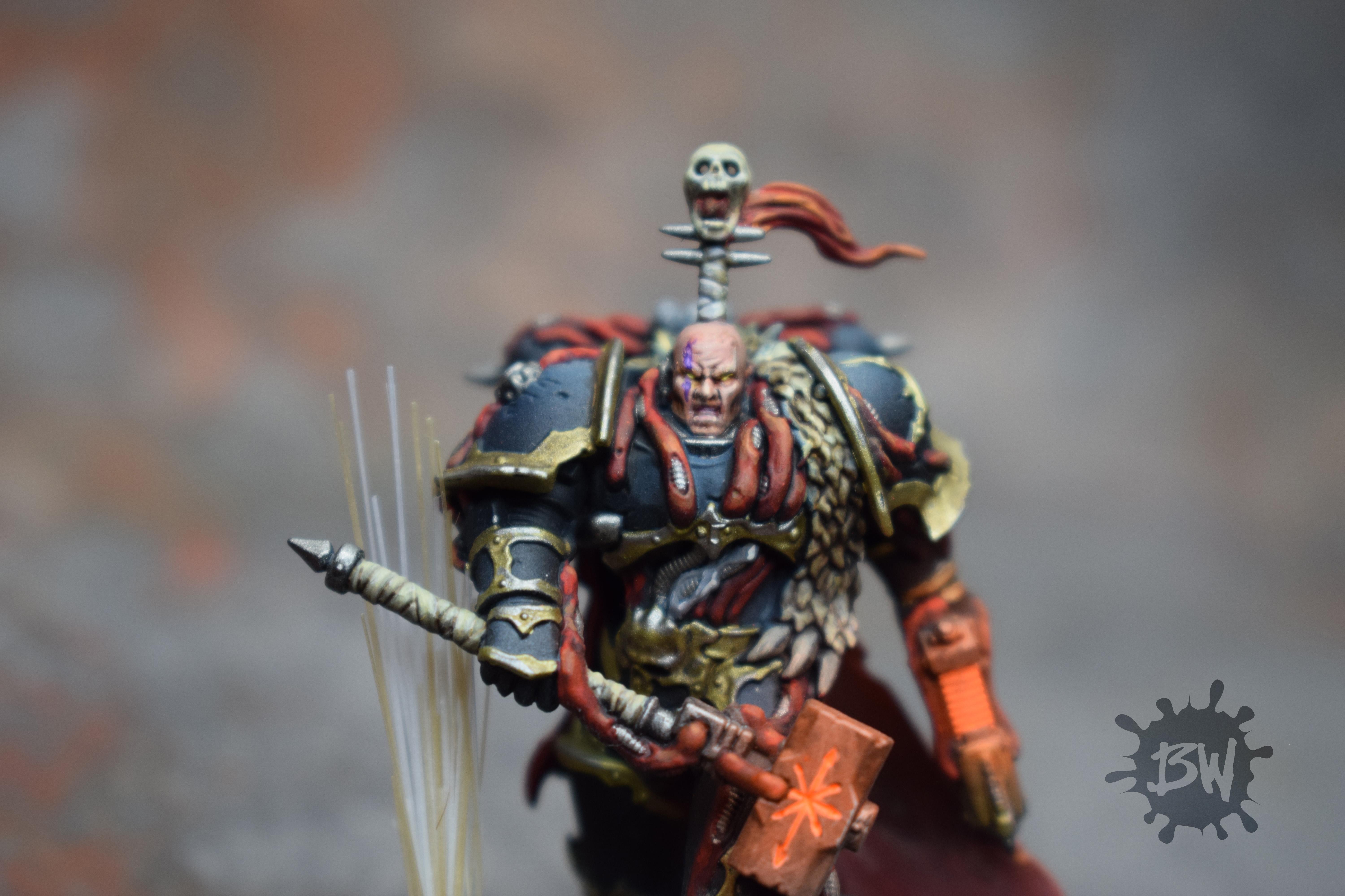 Bw, Chaos, Chaos Lord Black Legion, Chaos Space Marines Black Legion Army, Games Workshop, Warhammer 40,000, Warhammer Fantasy