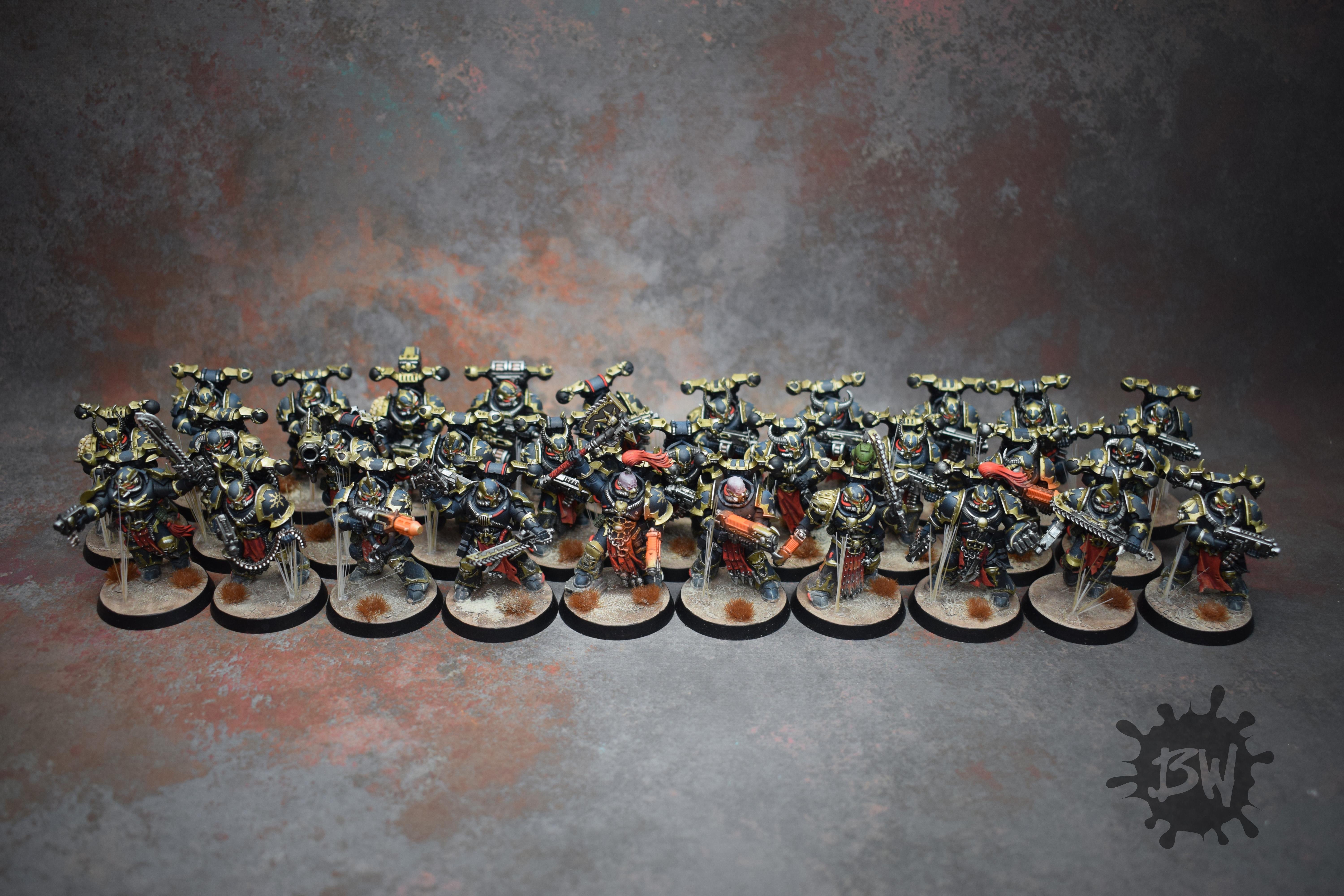Bw, Chaos, Chaos Space Marines Black Legion, Chaos Space Marines Black Legion Army, Games Workshop, Warhammer 40,000, Warhammer Fantasy