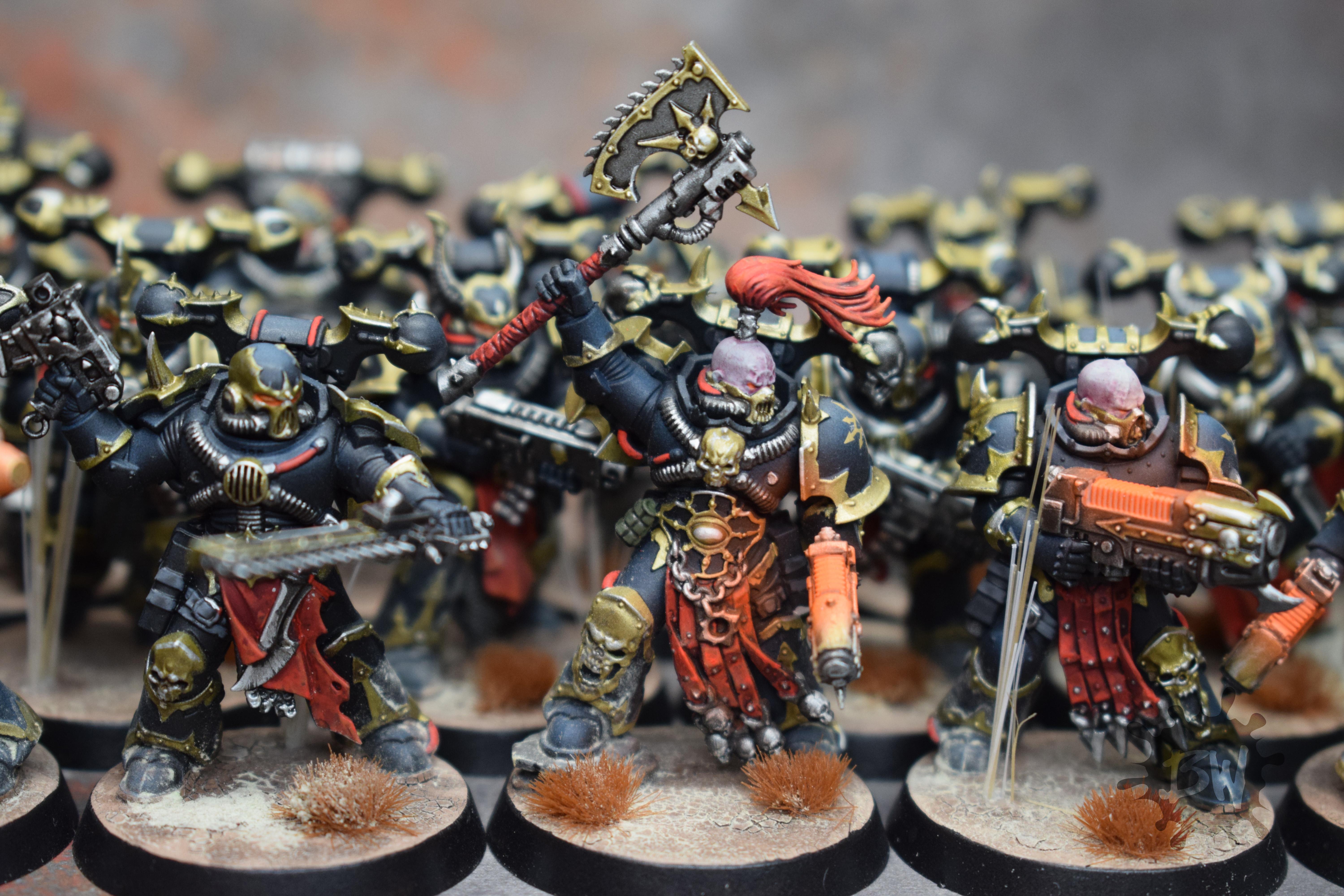 Bw, Chaos, Chaos Space Marines Black Legion, Chaos Space Marines Black Legion Army, Games Workshop, Warhammer 40,000, Warhammer Fantasy