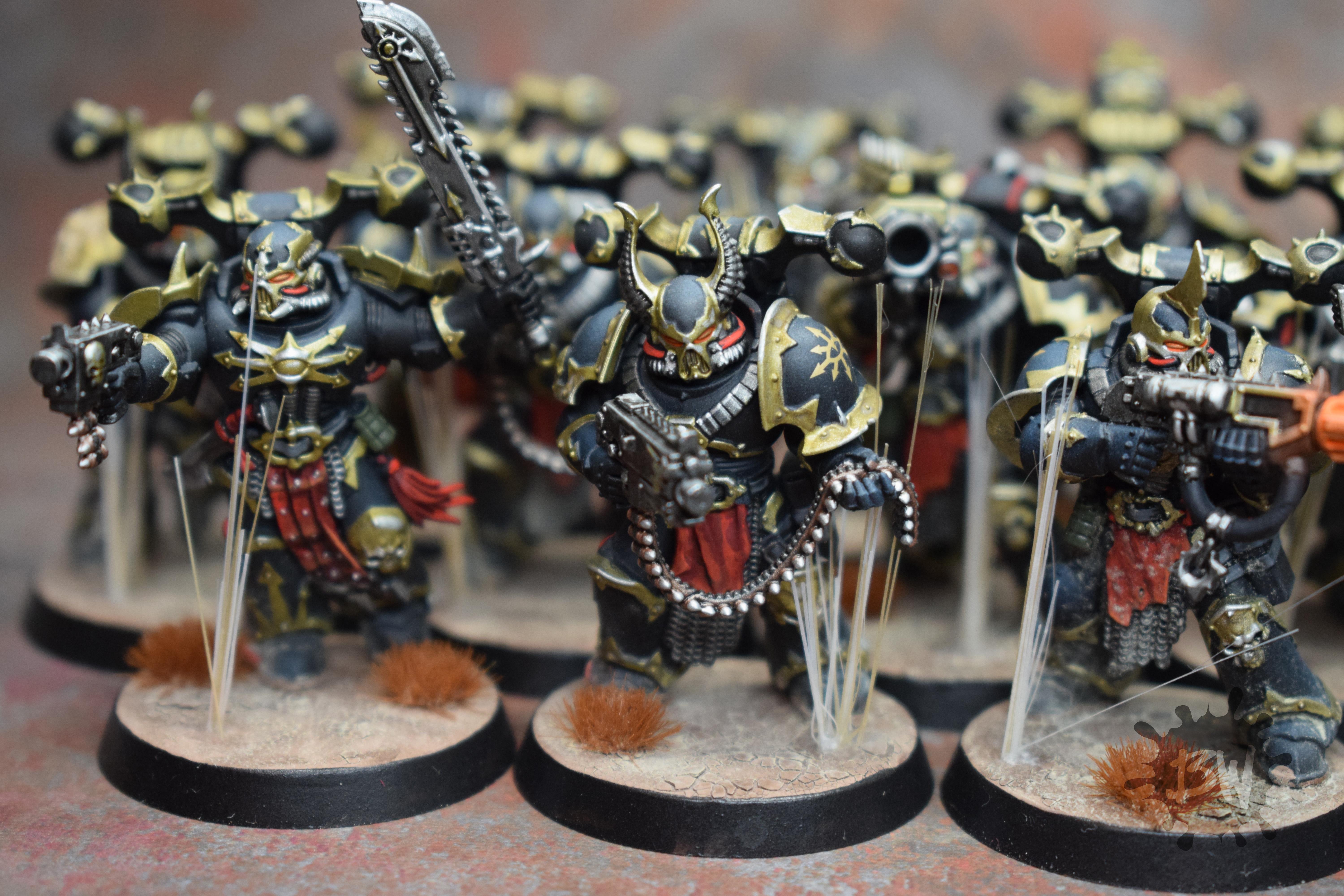 Bw, Chaos, Chaos Space Marines Black Legion, Chaos Space Marines Black Legion Army, Games Workshop, Warhammer 40,000, Warhammer Fantasy