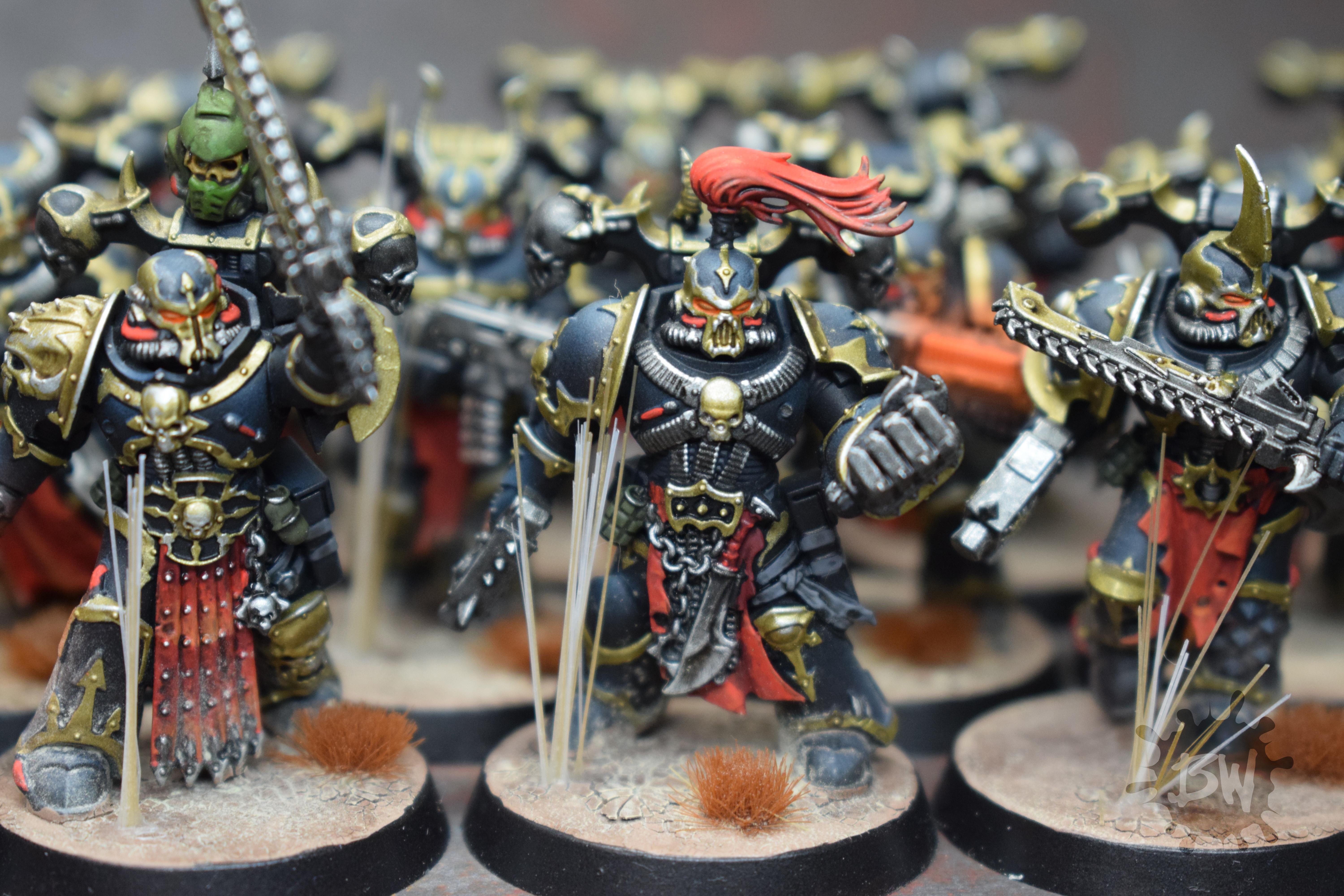 Bw, Chaos, Chaos Space Marines Black Legion, Chaos Space Marines Black Legion Army, Games Workshop, Warhammer 40,000, Warhammer Fantasy