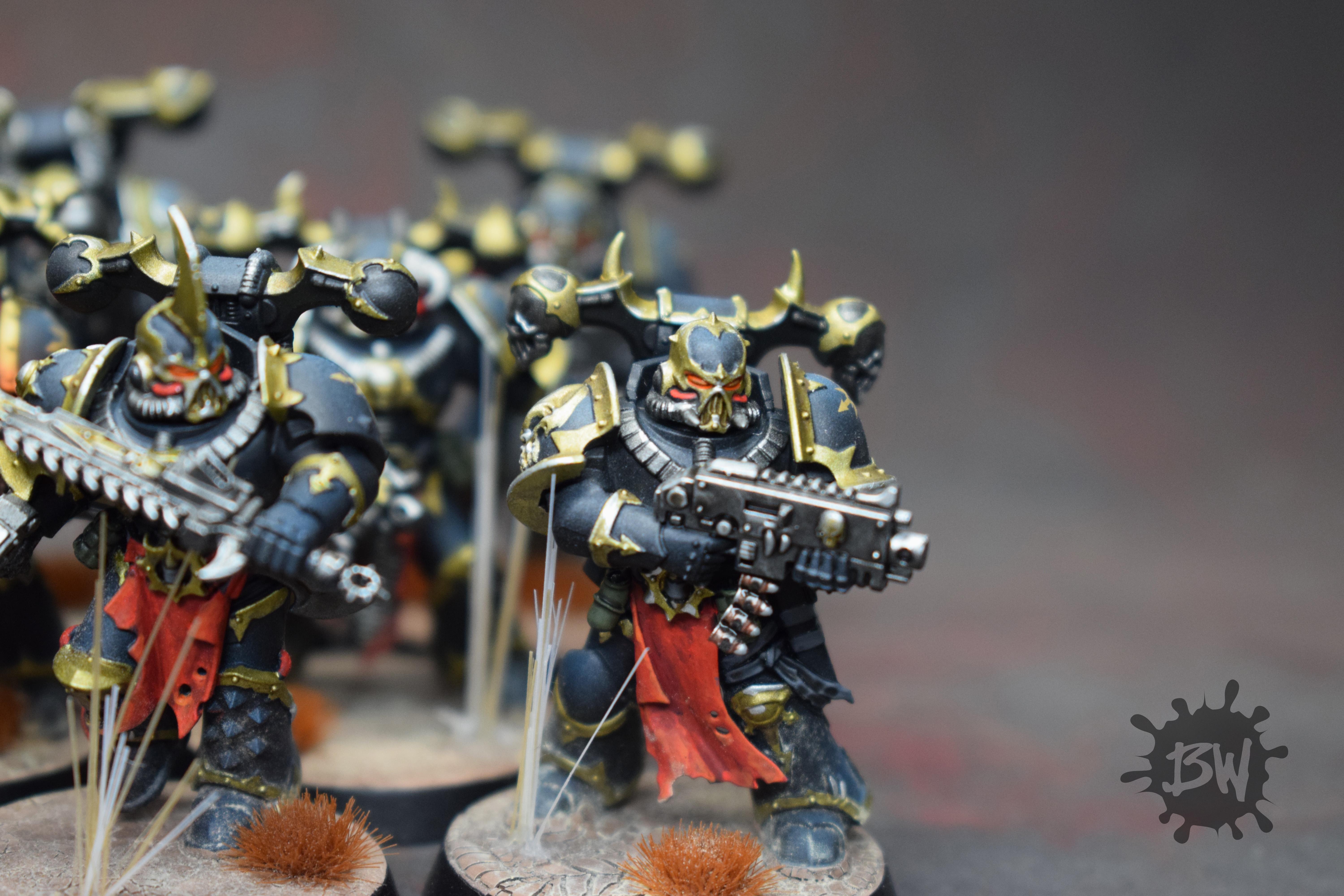 Bw, Chaos, Chaos Space Marines Black Legion, Chaos Space Marines Black Legion Army, Games Workshop, Warhammer 40,000, Warhammer Fantasy