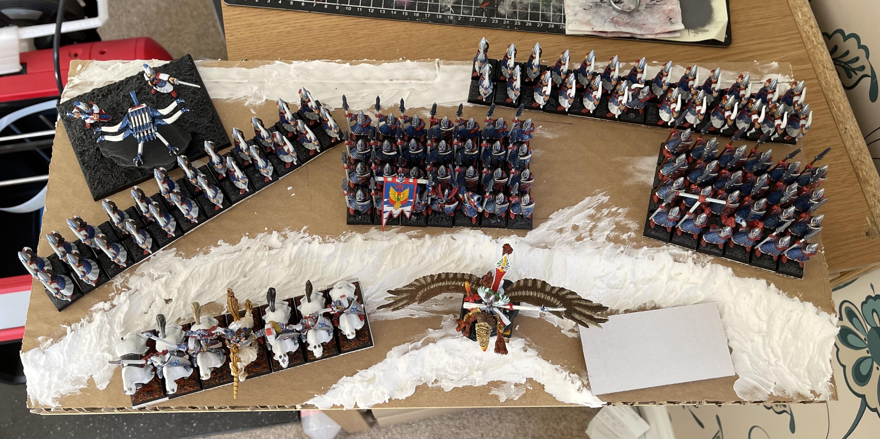 5th Edition, Display Board, High Elves, Warhammer Fantasy, Work In Progress