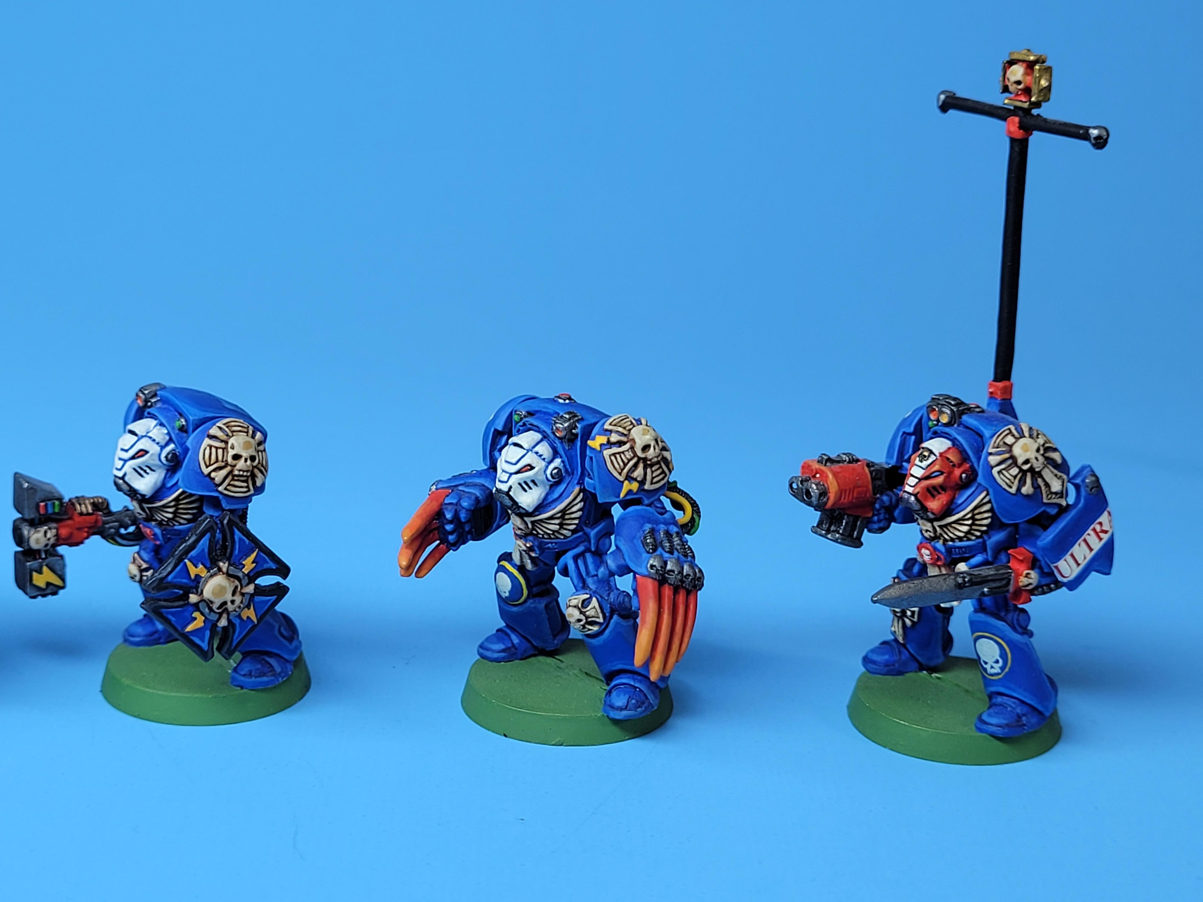 Lightning Claws, Space Marines, Terminator Armor, Thunder Hammer, Ultramarines
