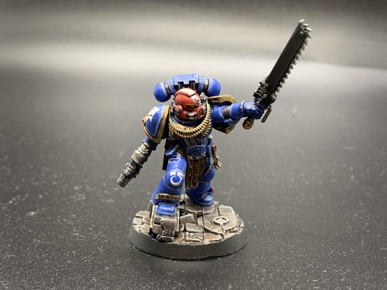 2nd Company, Series 1, Sgt, Space Marine Adventures, Space Marine Heroes, Space Marines, Tactical Squad, Ultramarines, Veteran Sgt