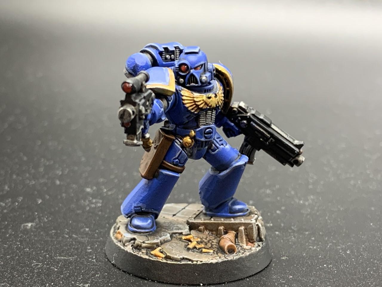2nd Company, Series 1, Sgt, Space Marine Adventures, Space Marine Heroes, Space Marines, Tactical Squad, Ultramarines, Veteran Sgt