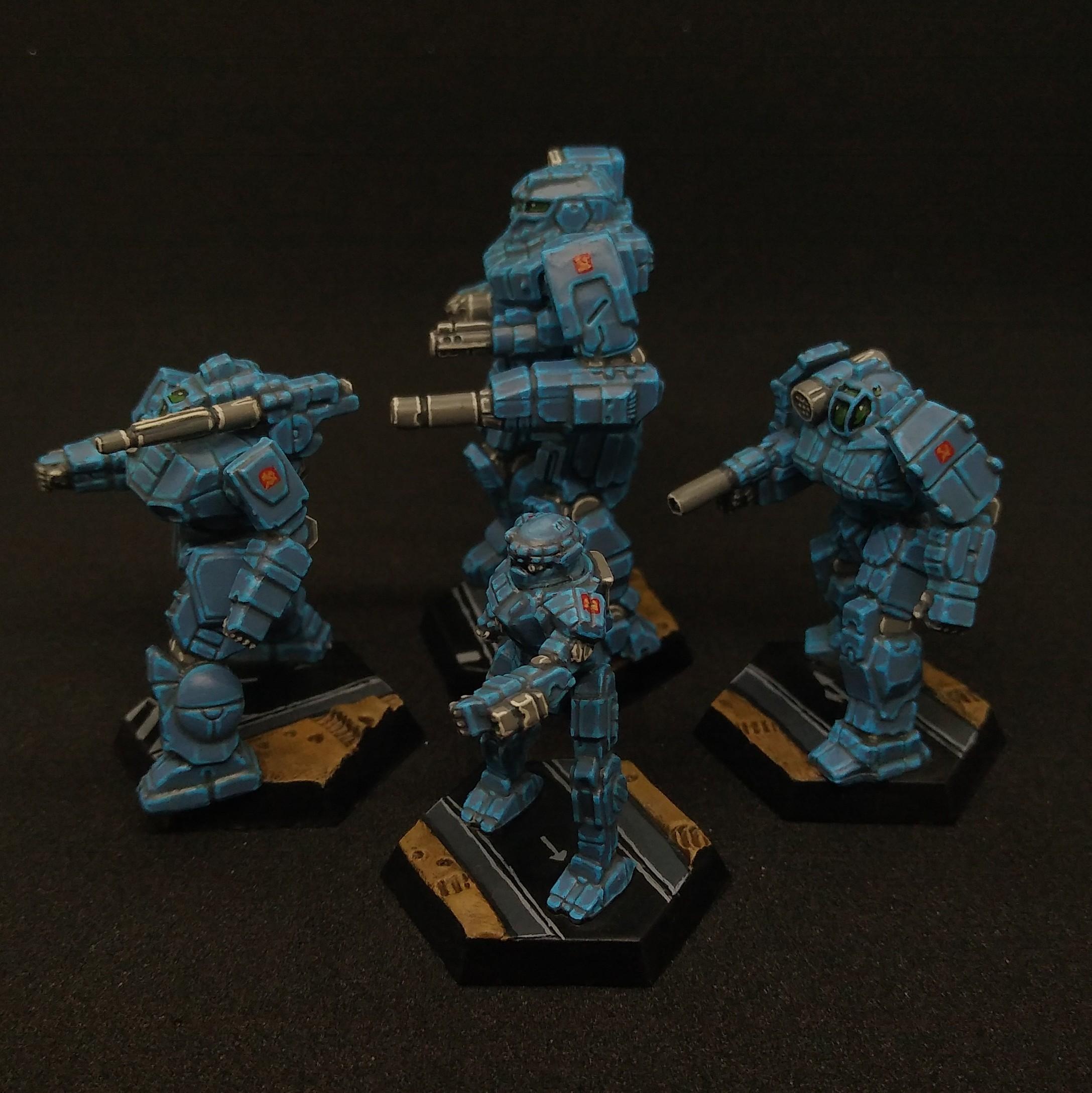 Battlemech, Battletech, Blue, Donegal Guards, Mech, Mechwarrior, Miniature