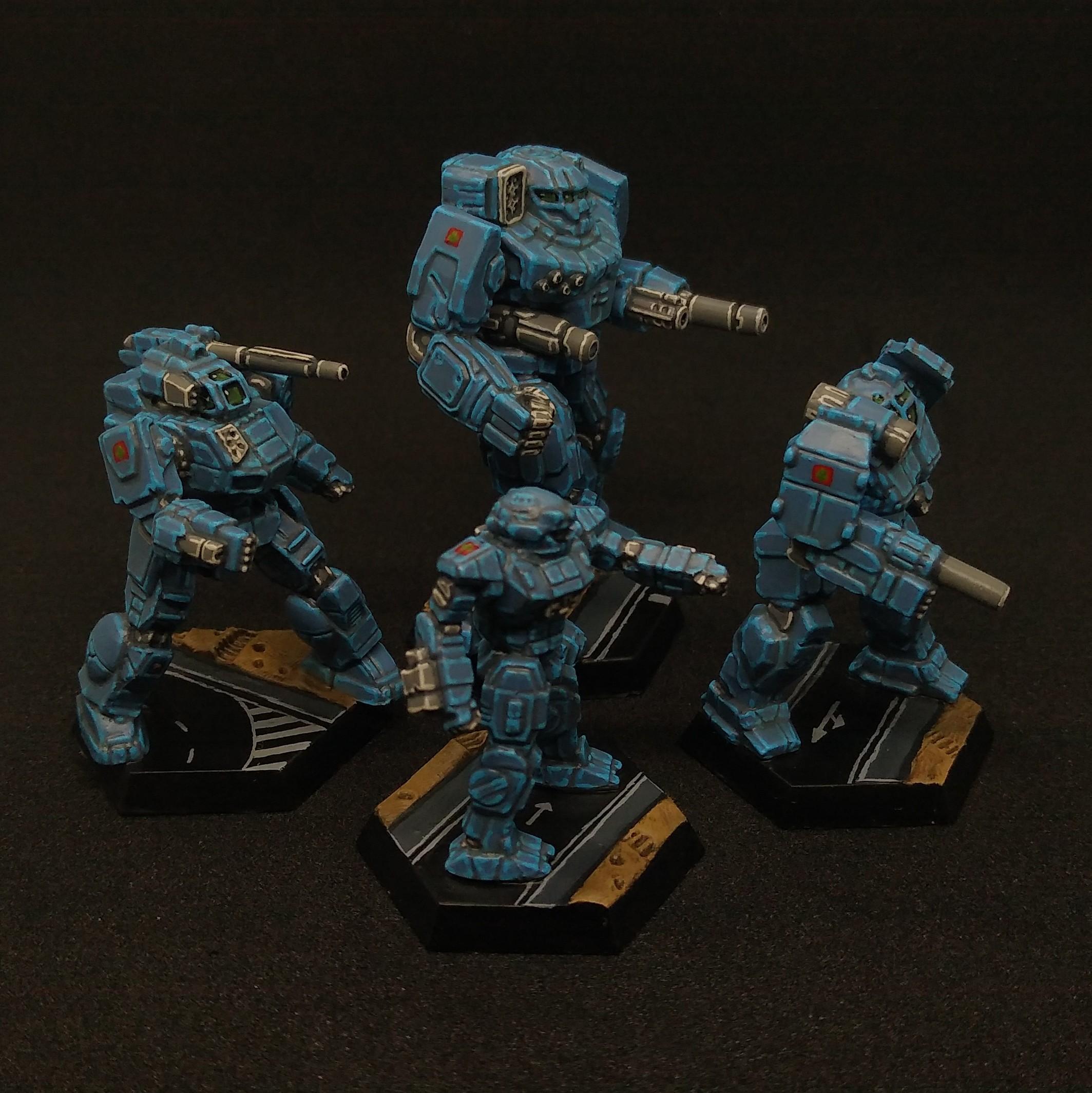 Battlemech, Battletech, Blue, Donegal Guards, Mech, Mechwarrior, Miniature