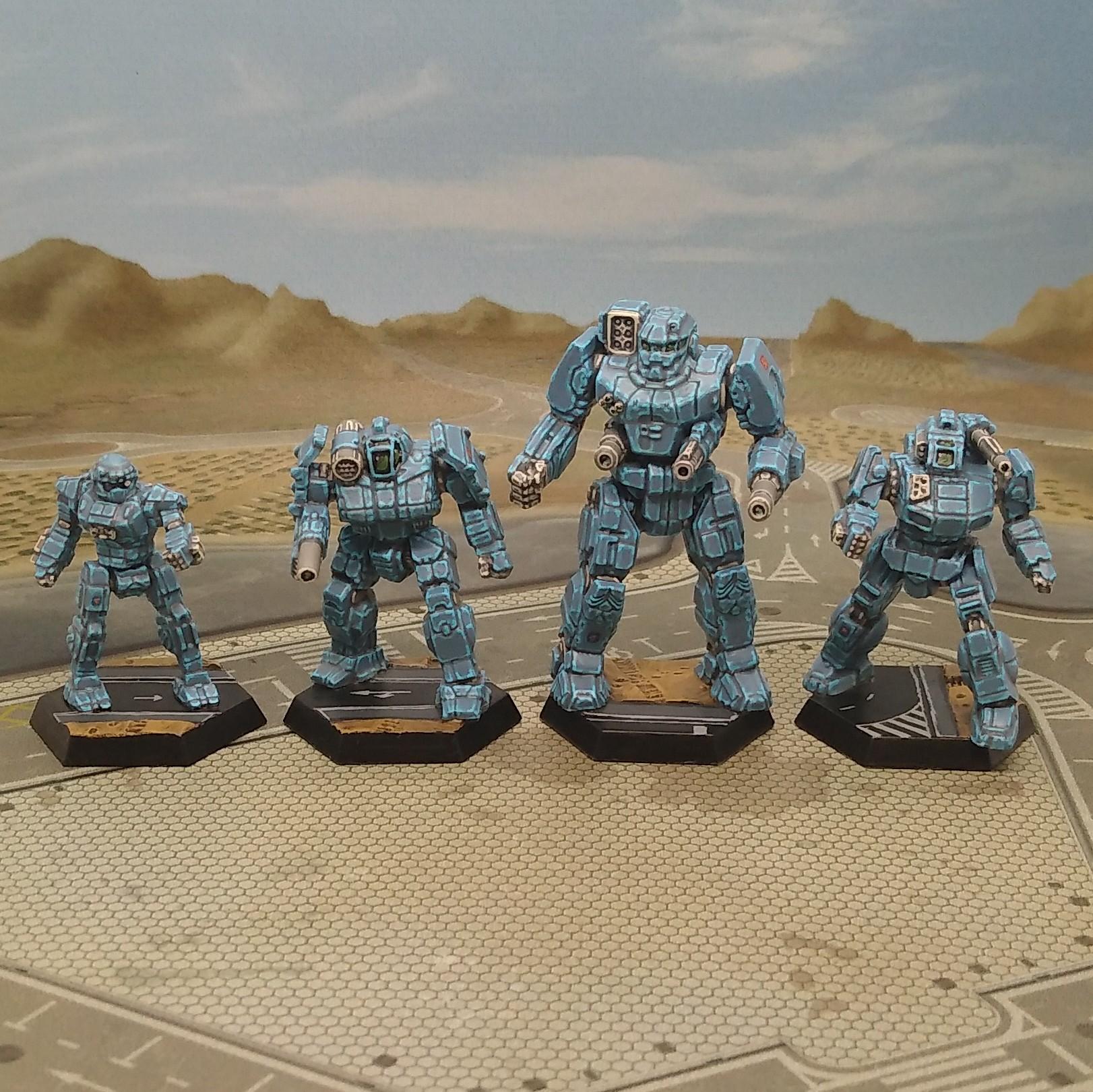 Battlemech, Battletech, Blue, Donegal Guards, Mech, Mechwarrior, Miniature