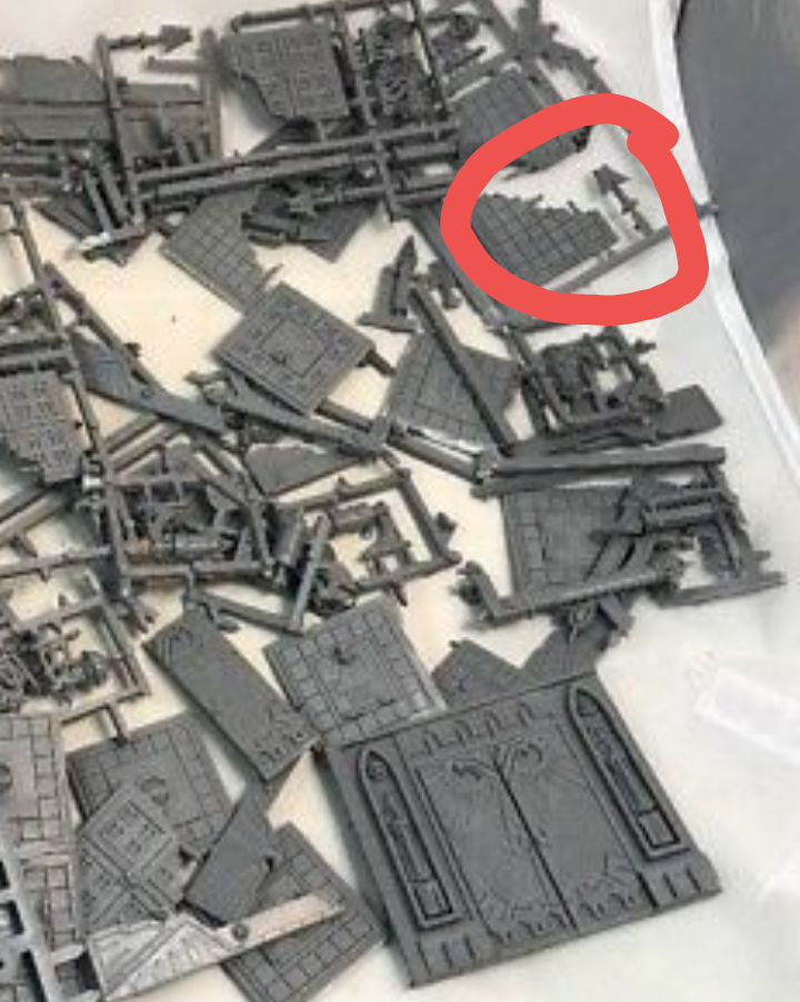 Cod sprue detail