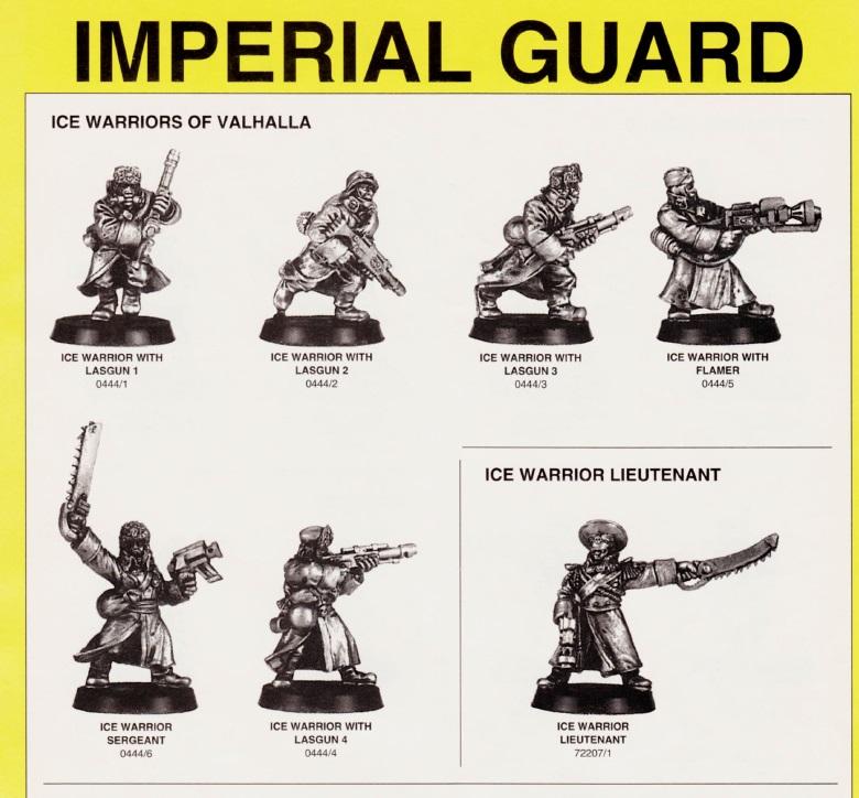 Catalogue, Copyright Games Workshop, Imperial Guard, Retro Review, Valhallans, White Dwarf