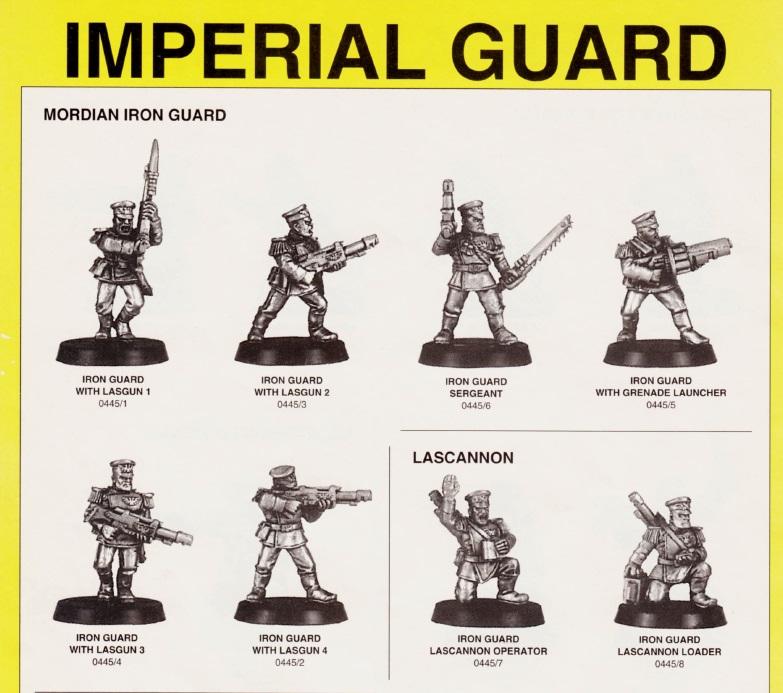 Catalogue, Copyright Games Workshop, Imperial Guard, Mordian, Retro Review, White Dwarf