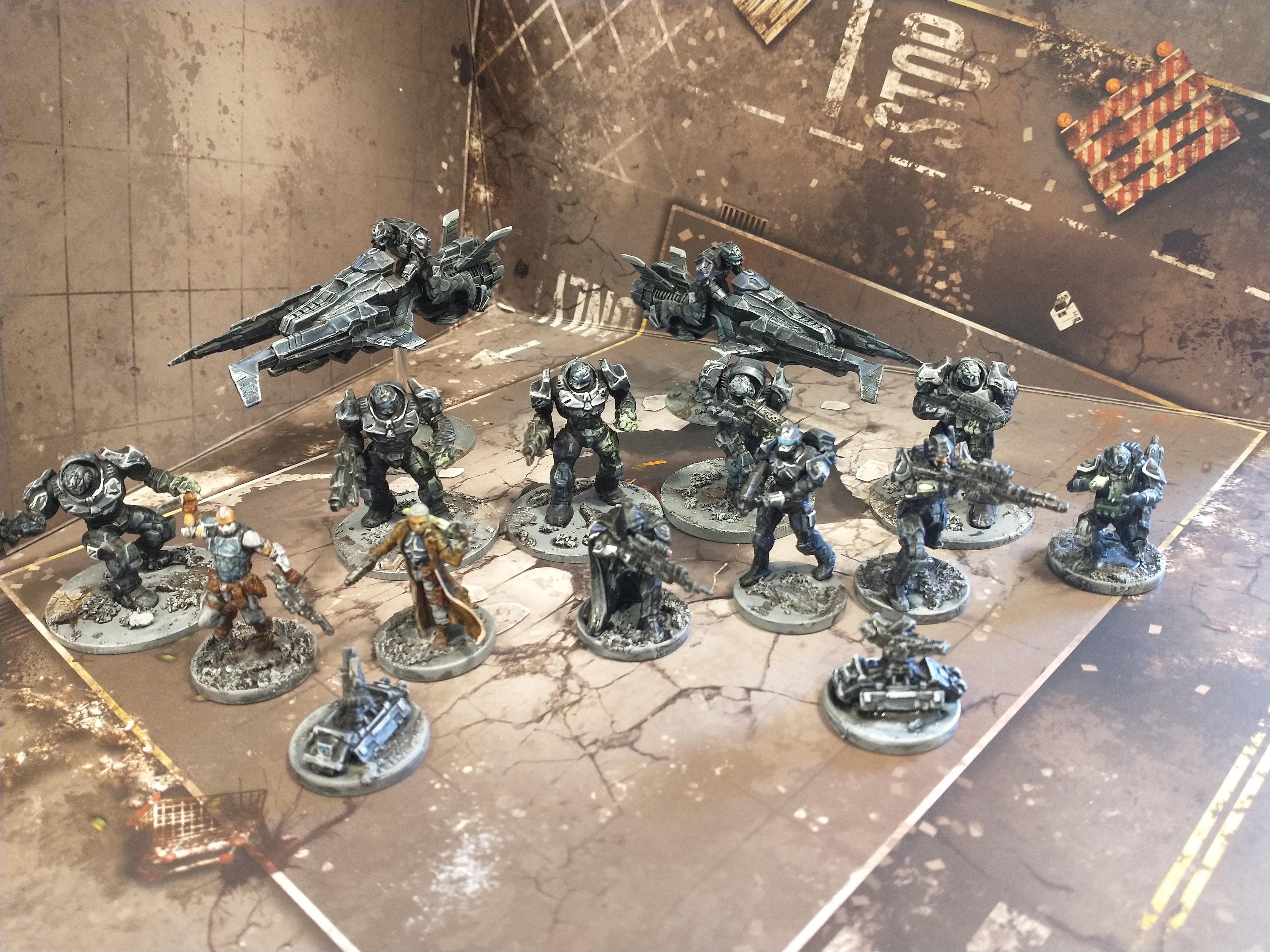 Cyberpunk, Deadzone, Enforcer, Firefight, Mantic, Science-fiction, Scifi, Warpath