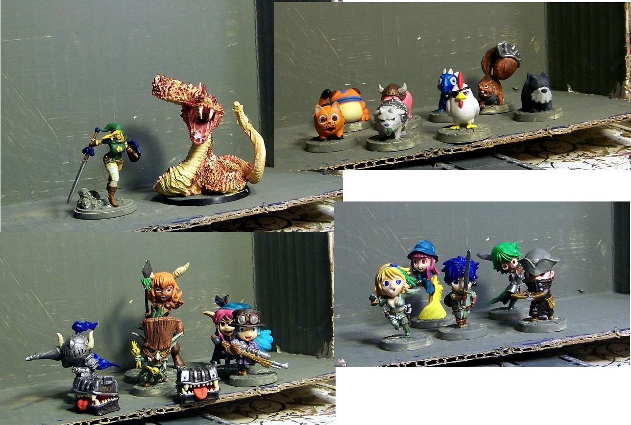 mixed game pieces