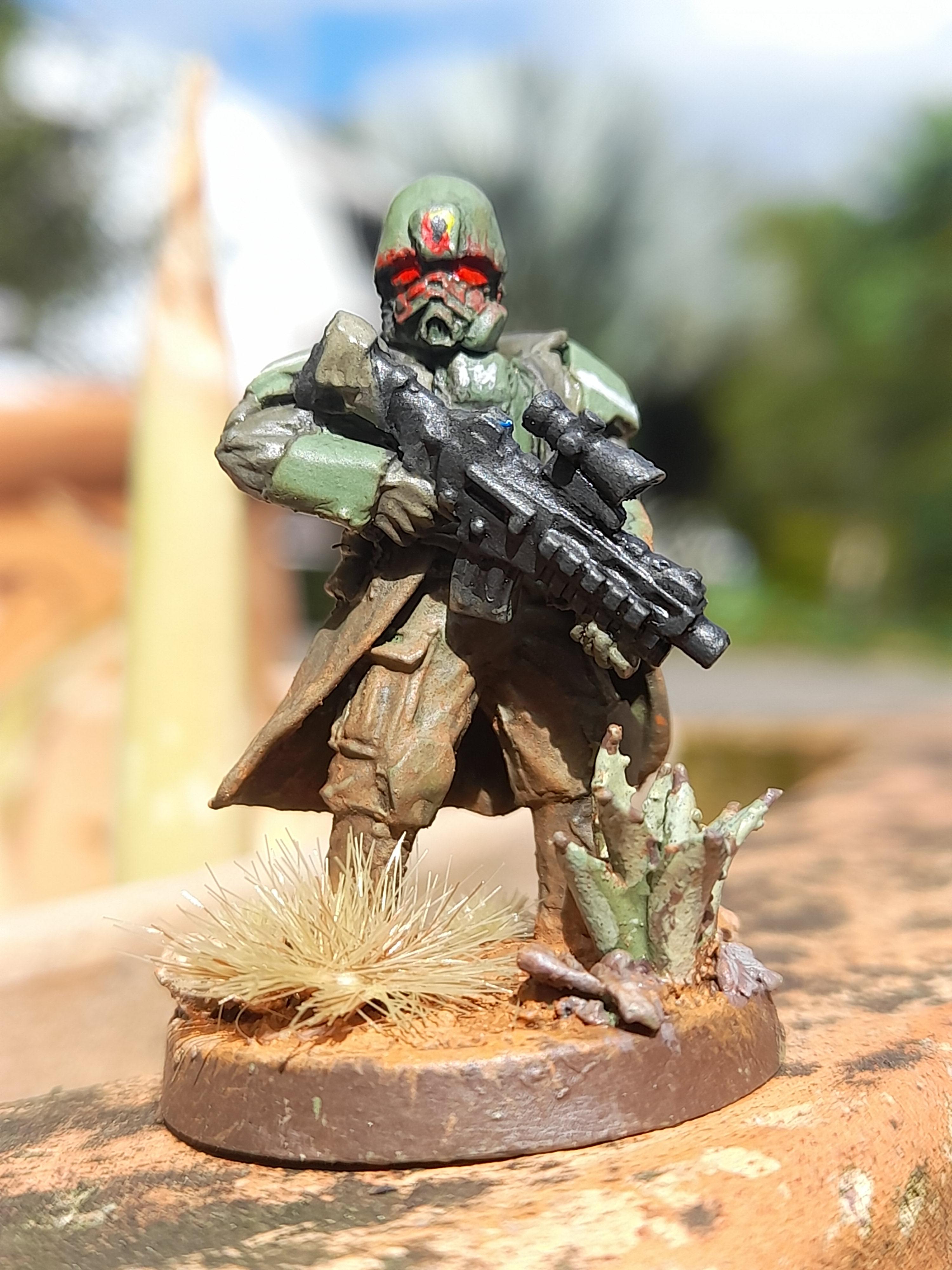 Advanced Riot Gear, Anvil Industry, Fallout, Fallout New Vegas, Mad Robot Miniatures, Marksman Carbine, Victoria Miniatures