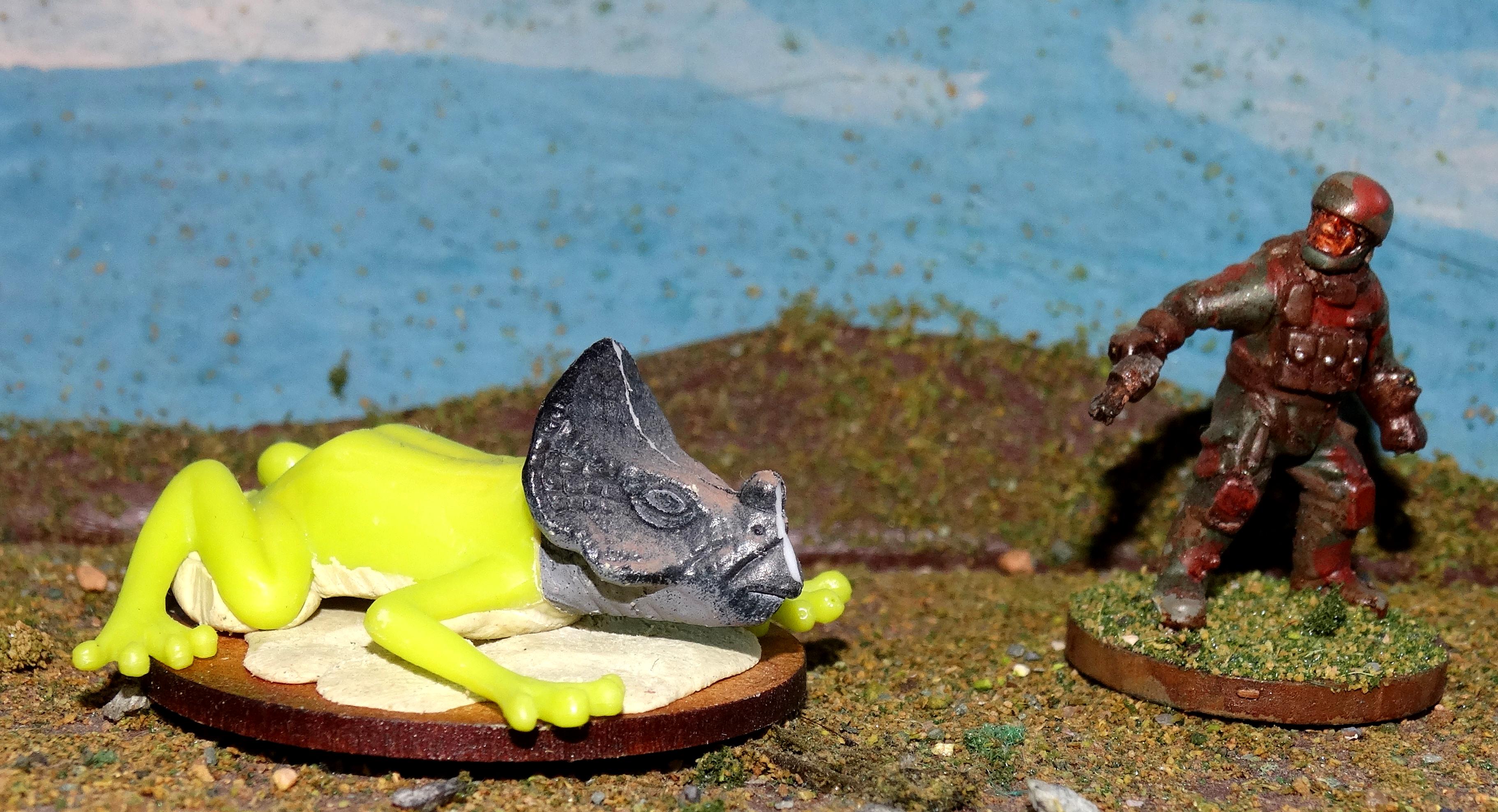 Frilled Beak Frog