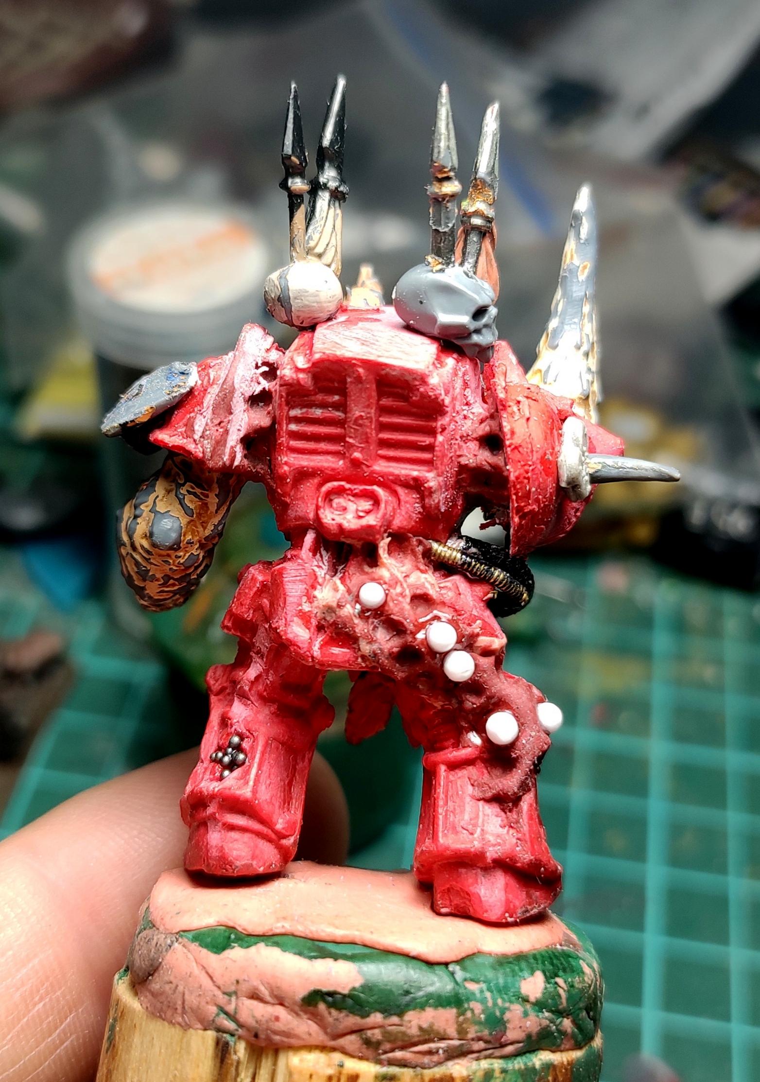 Blight, Casting, Chaos, Chaos Space Marines, Conversion, Death Guard, Forsaken, Heresy, Heretic Astartes, Infantry, Kitbash, Nurgle, Pestilence, Plague, Plague Marines, Possessed, Putty, Rebuild, Sculpting, Terminator Armor, Traitor Legions, Trophy, Warhammer 40,000, Work In Progress