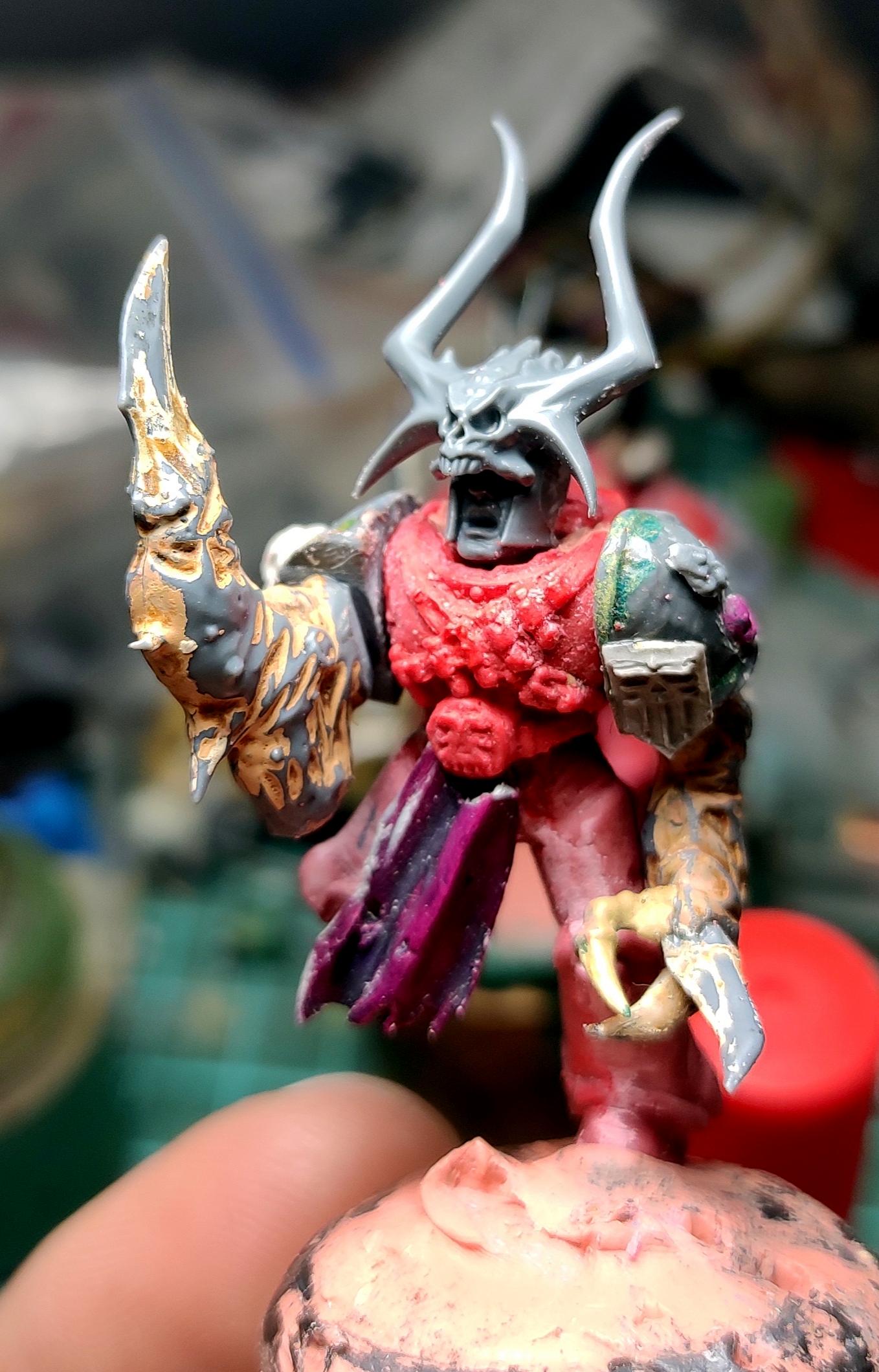 Casting, Chaos, Chaos Space Marines, Claw, Conversion, Forsaken, Heresy, Khorne, Possessed, Putty, Rebuild, Traitor Legions, Warhammer 40,000, Work In Progress