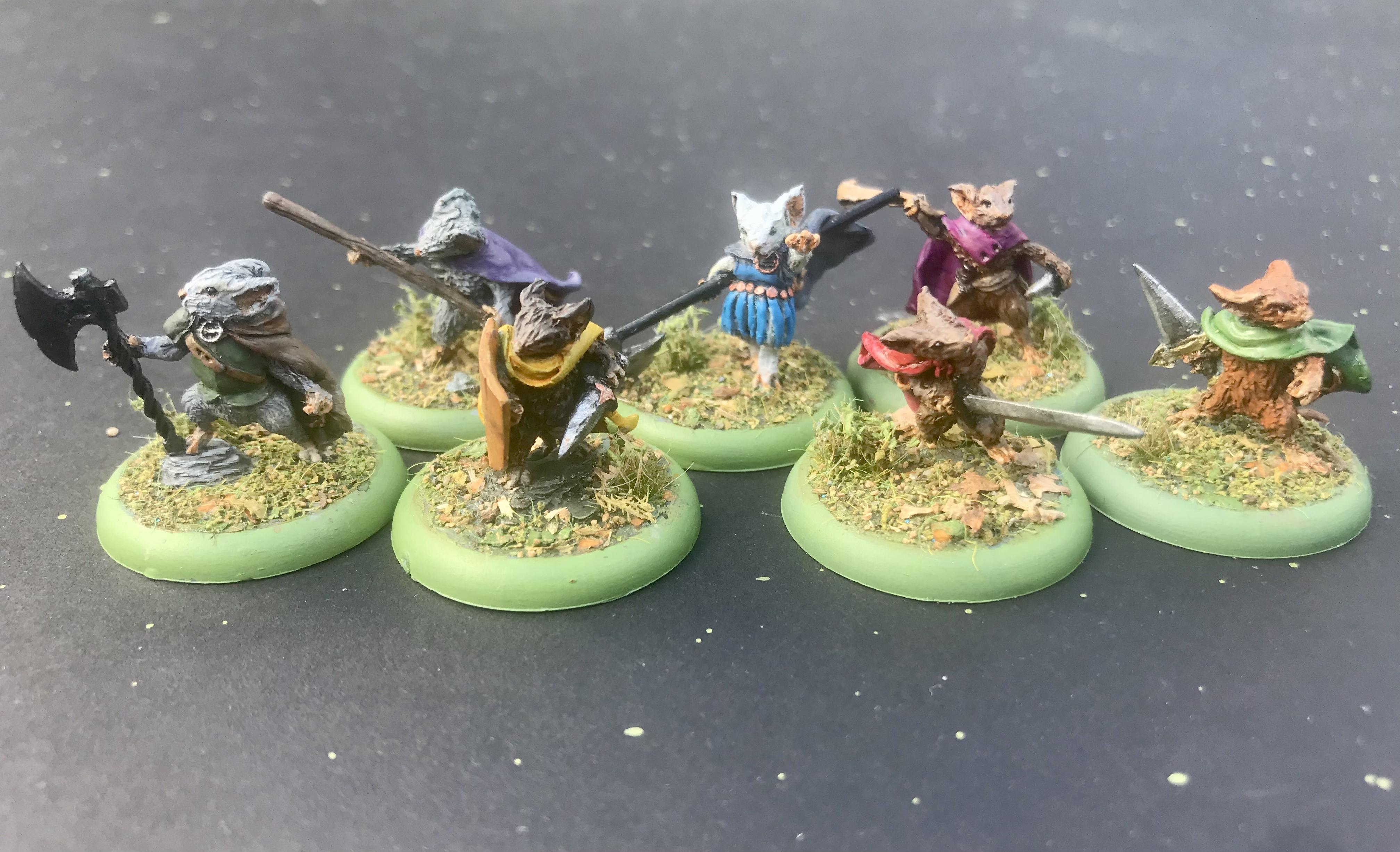 Anthropomorphic Animals, Greenstuff, Mice, Miniatures, Mouse Guard, Sculpting