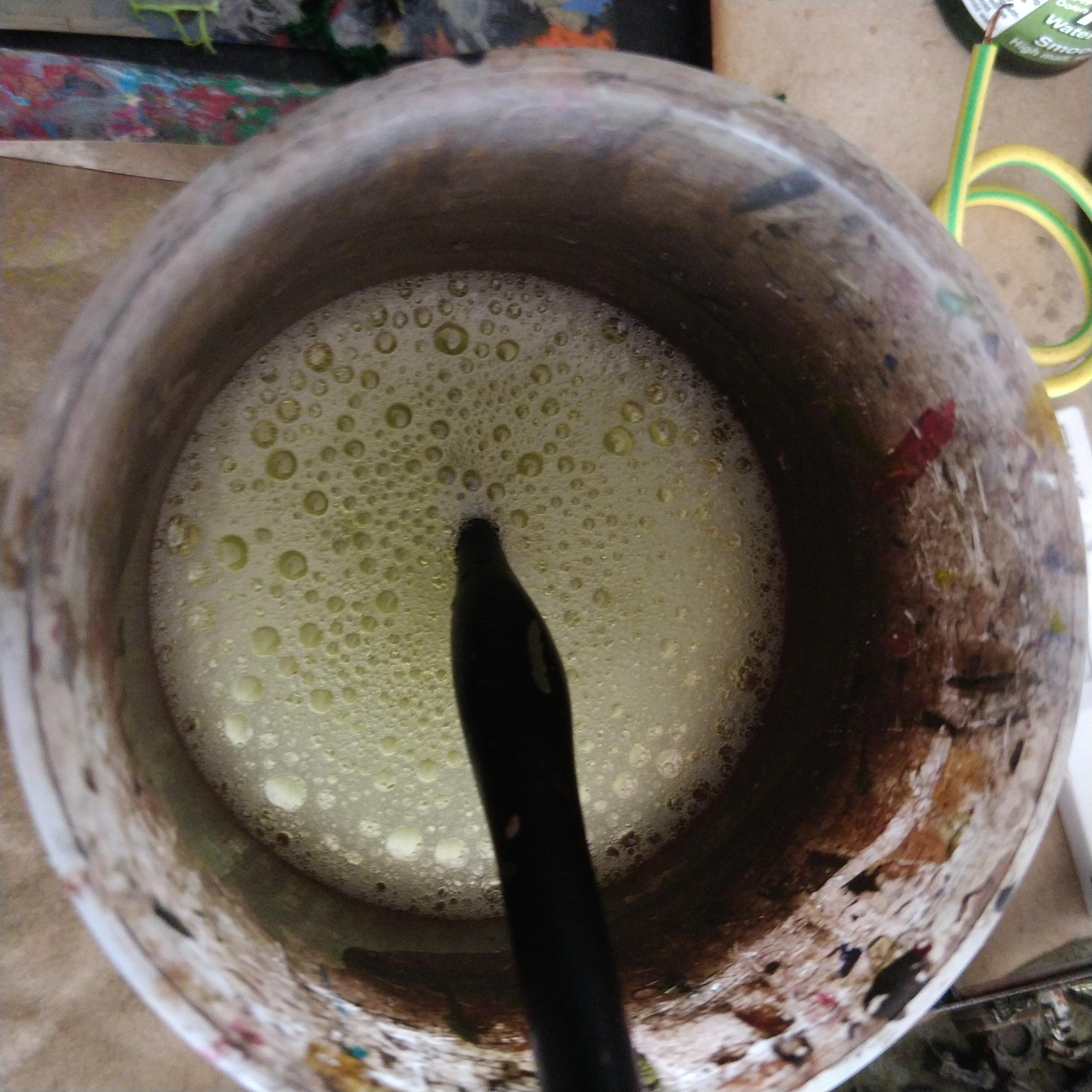 Brush, Bubbles, Dirty Down, Paint Pot