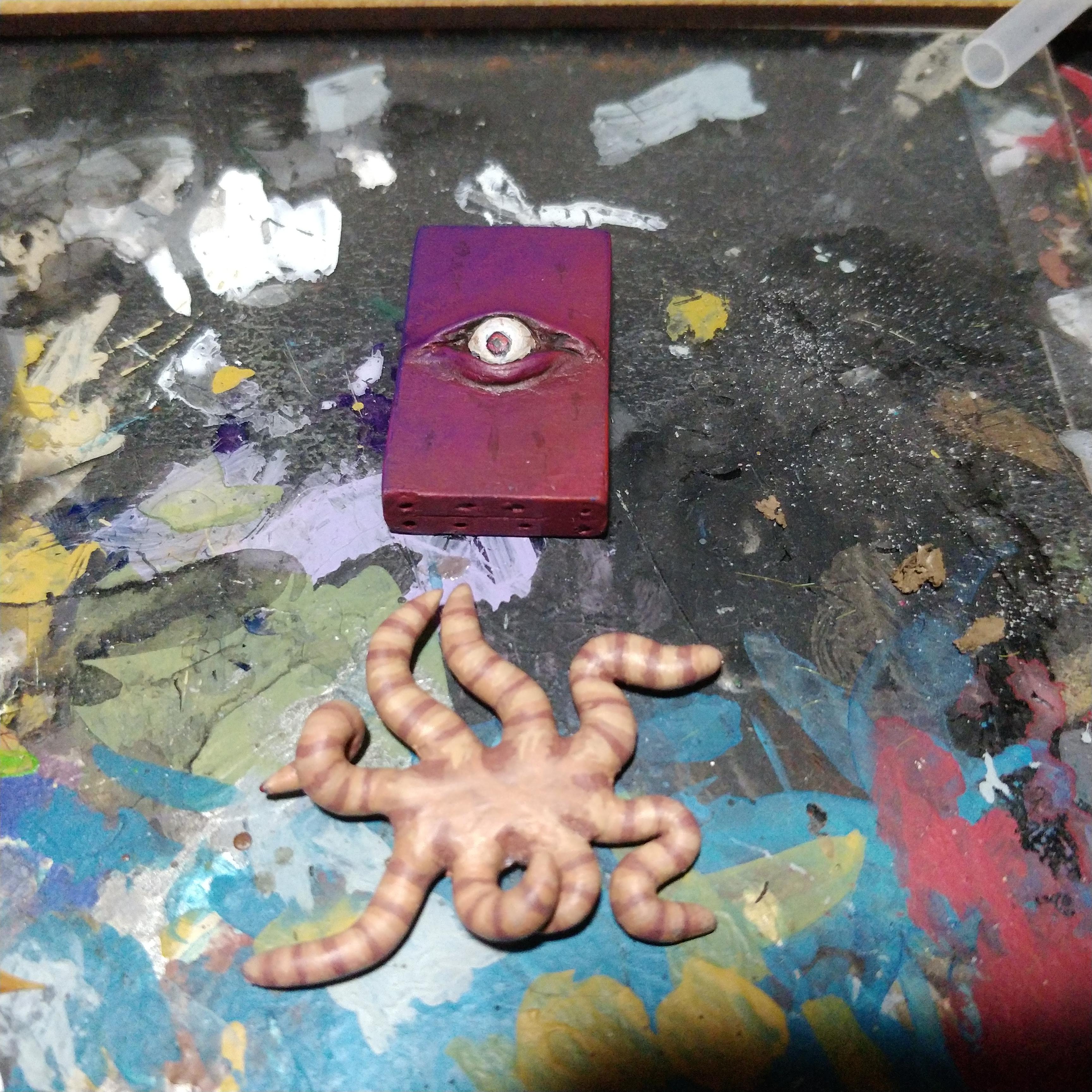 Eyeball, Monolith, Purple, Tentacles