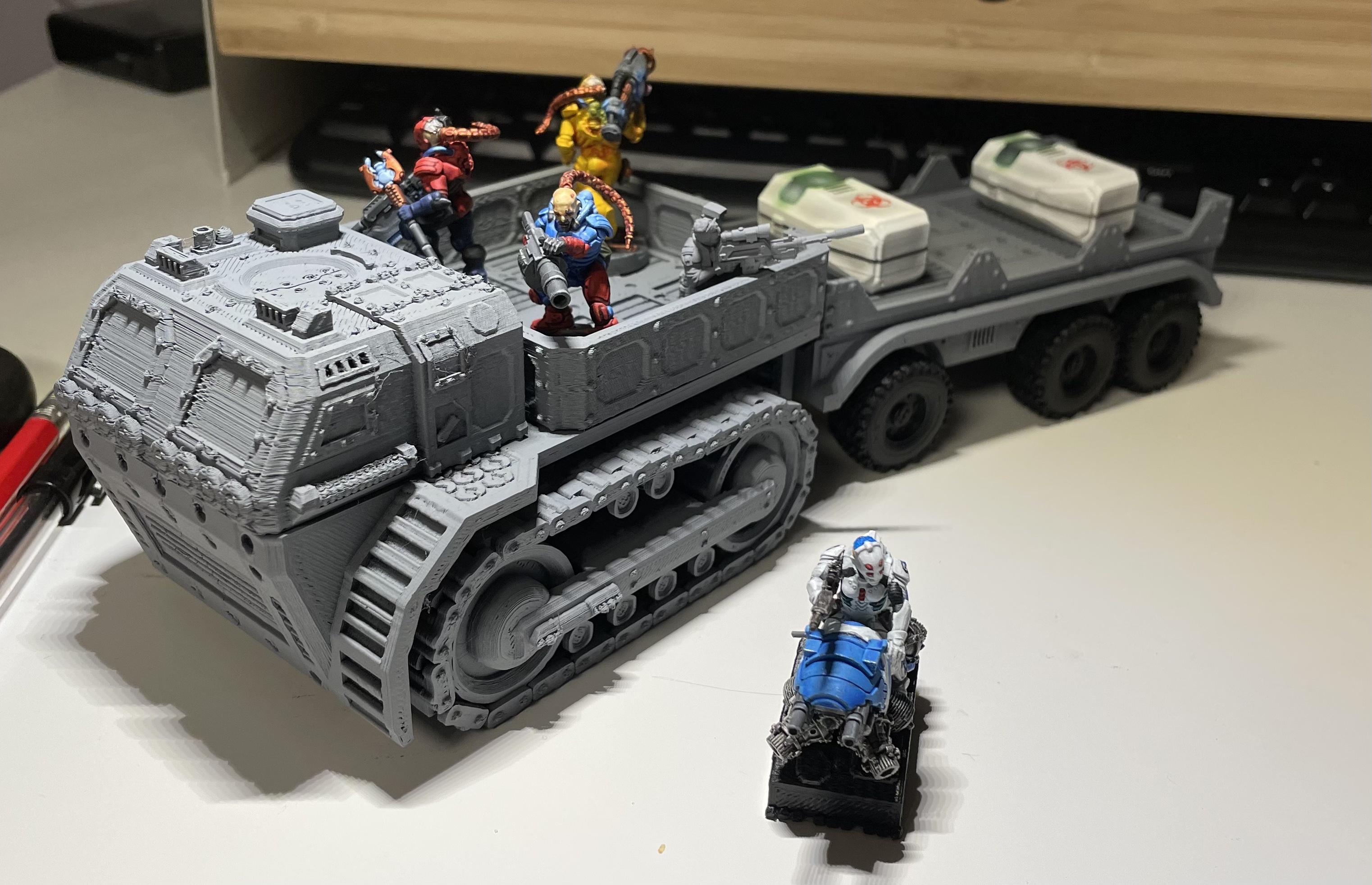 3d Print, Ash Wastes, Cargo 8, Necromunda, Wasteland Hauler, Watcorp