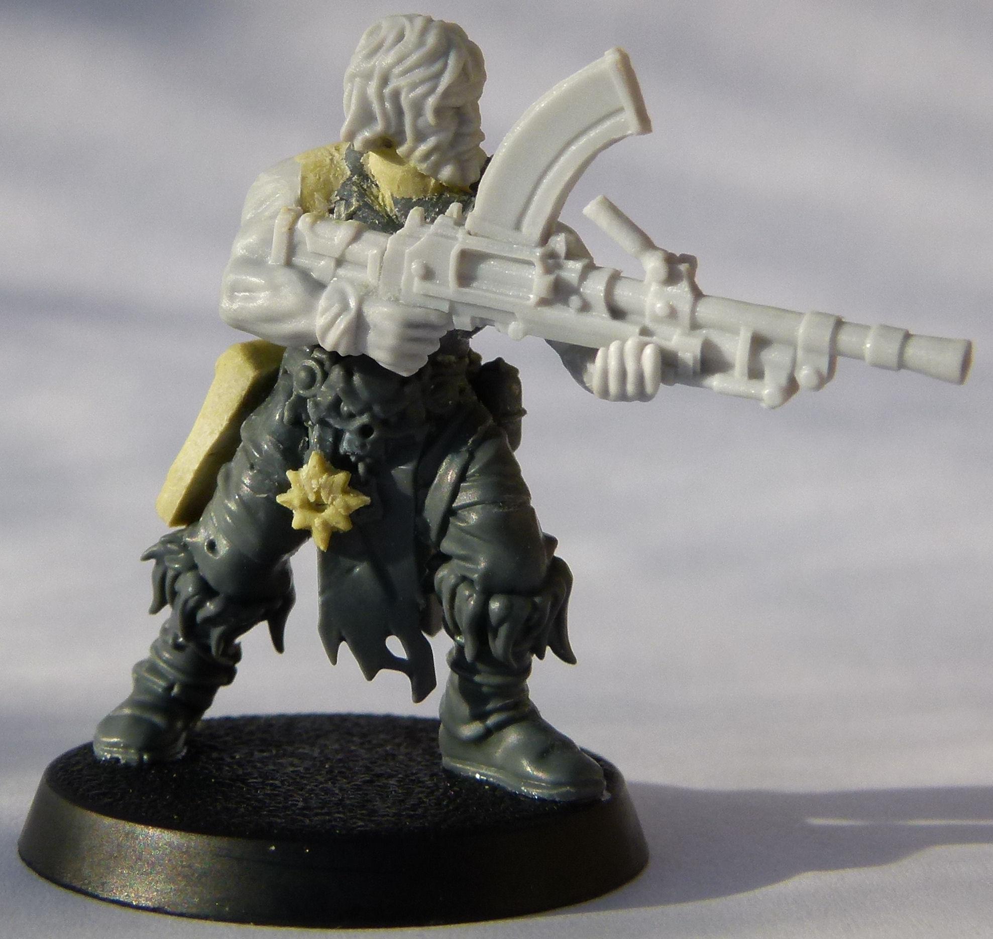 Chaos Cultist, Scratch Build, Sculpting