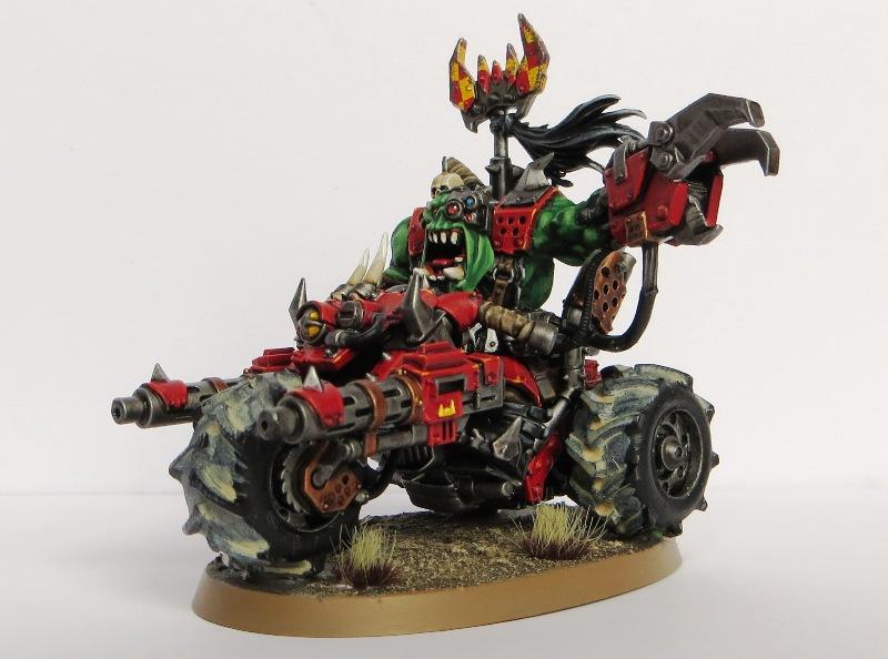 Evil Suns, Orks, Ork Warboss on Bike 