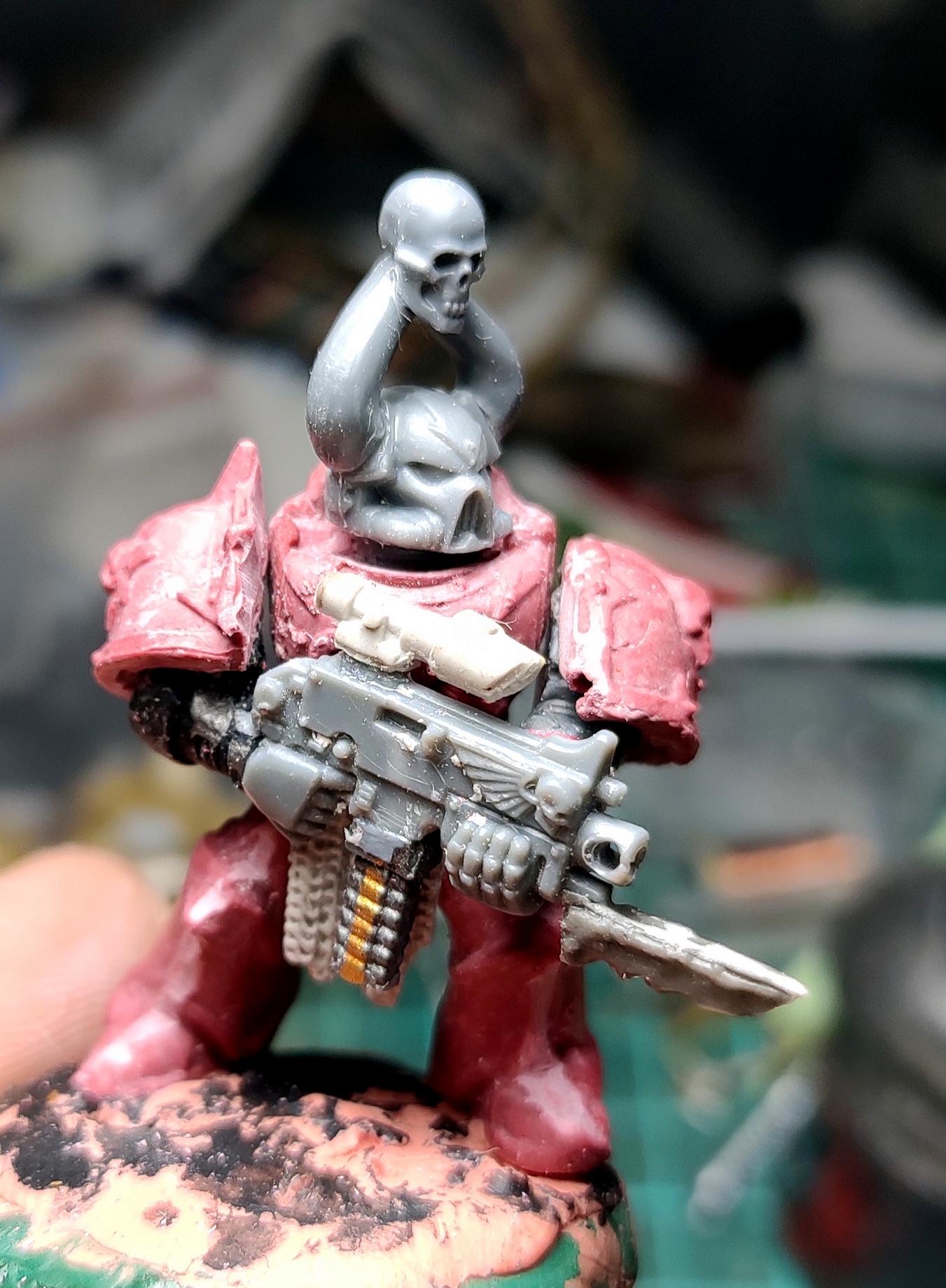 Bayonet, Bolter, Casting, Chaos, Chaos Space Marines, Conversion, Heresy, Heretic Astartes, Infantry, Kitbash, Putty, Scope, Traitor Legions, Warhammer 40,000, Work In Progress