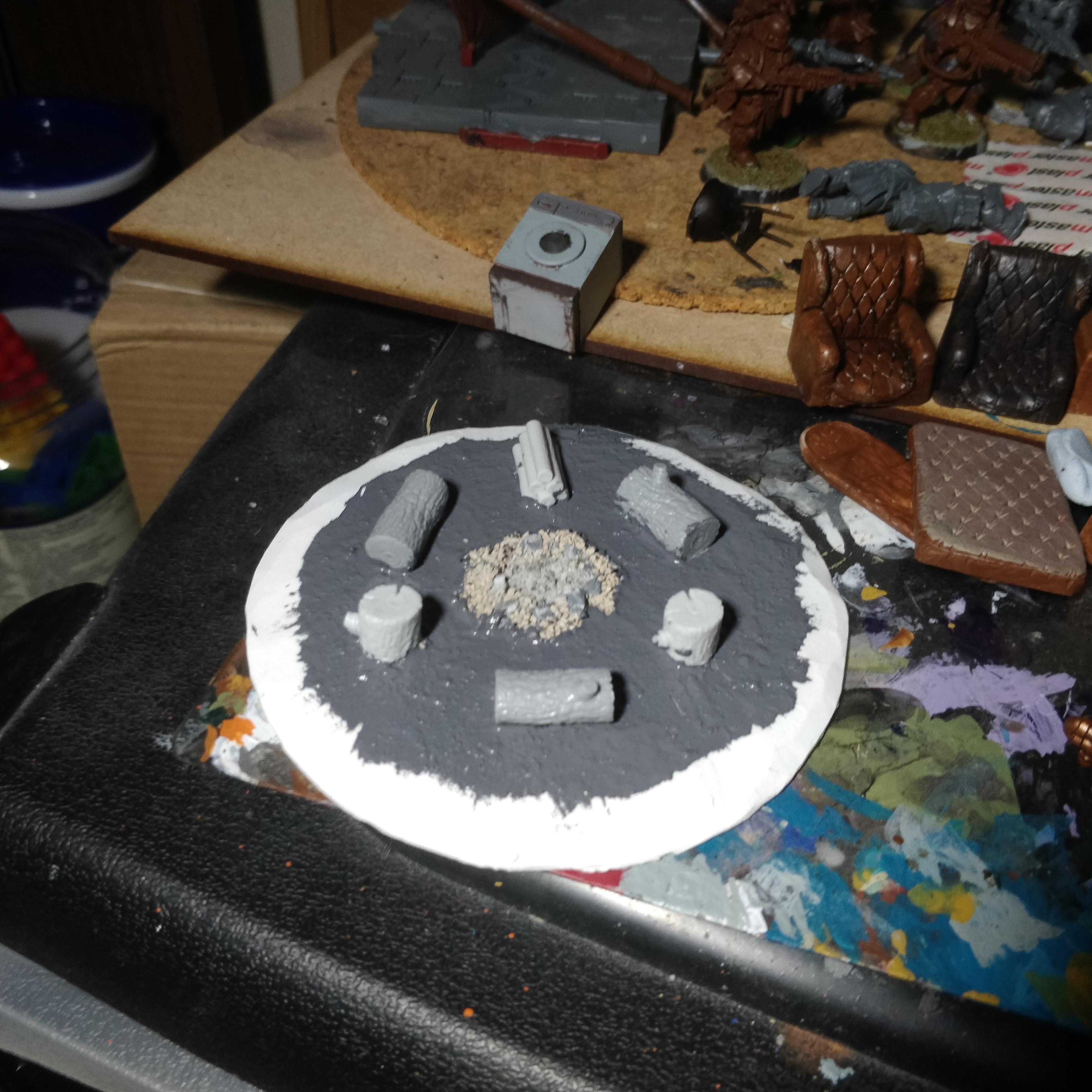 Camp, Campfire, Dungeons And Dragons, Tree Stump, Tt Combat