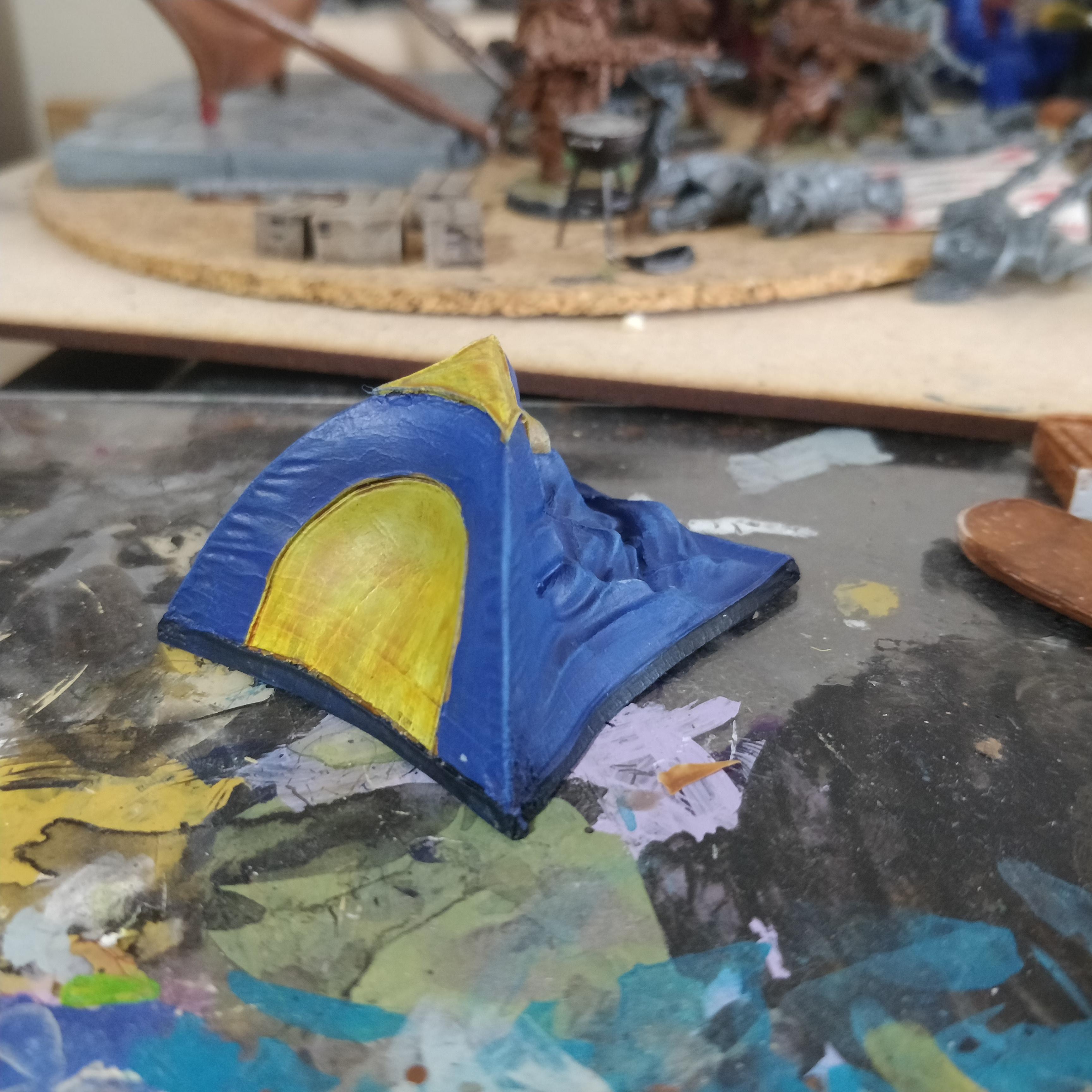 Blue, Scatter Terrain, Tent, Tt Combat