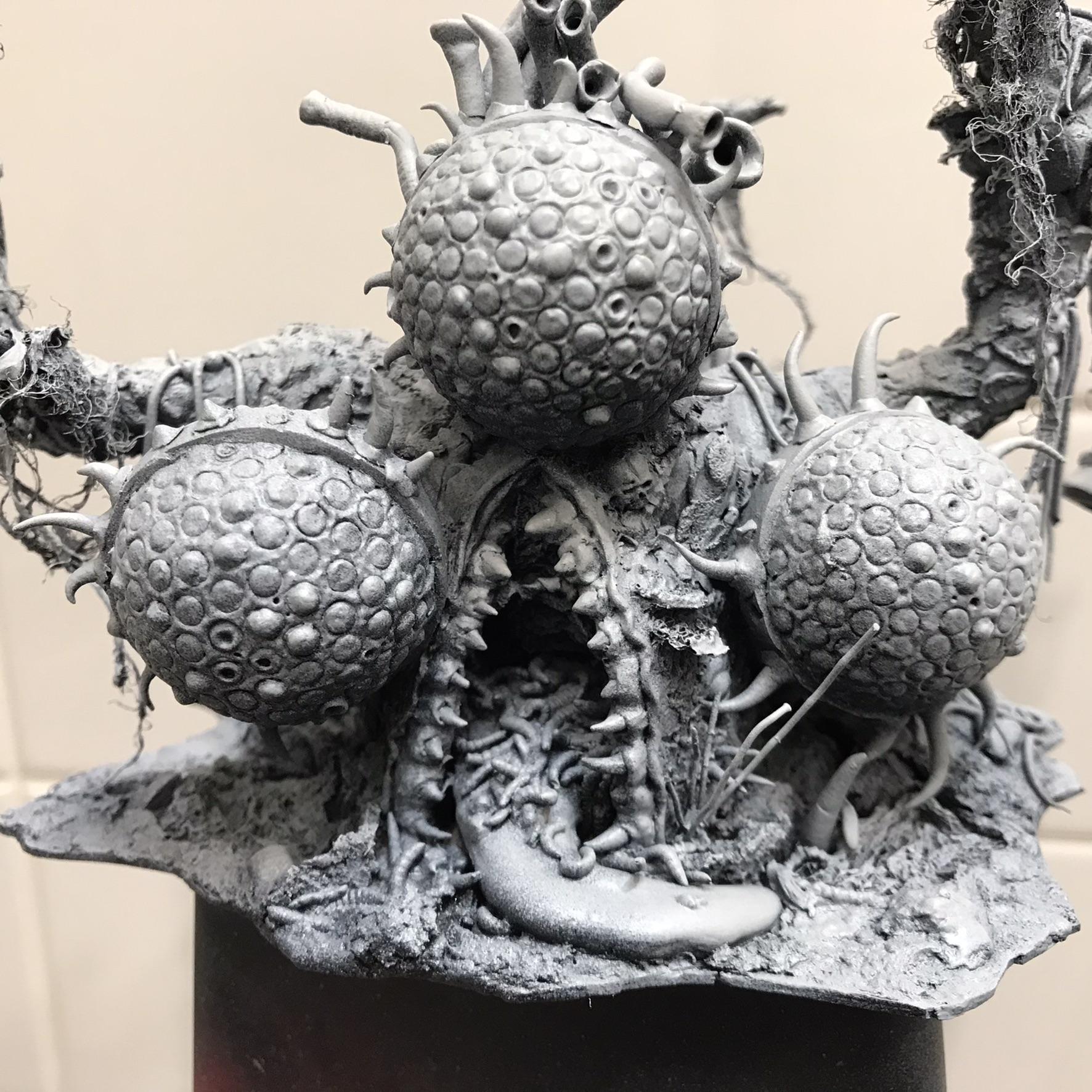 Feculent Gnarlmaw, Greenstuff, Milliput, Scratch Build, Work In Progress