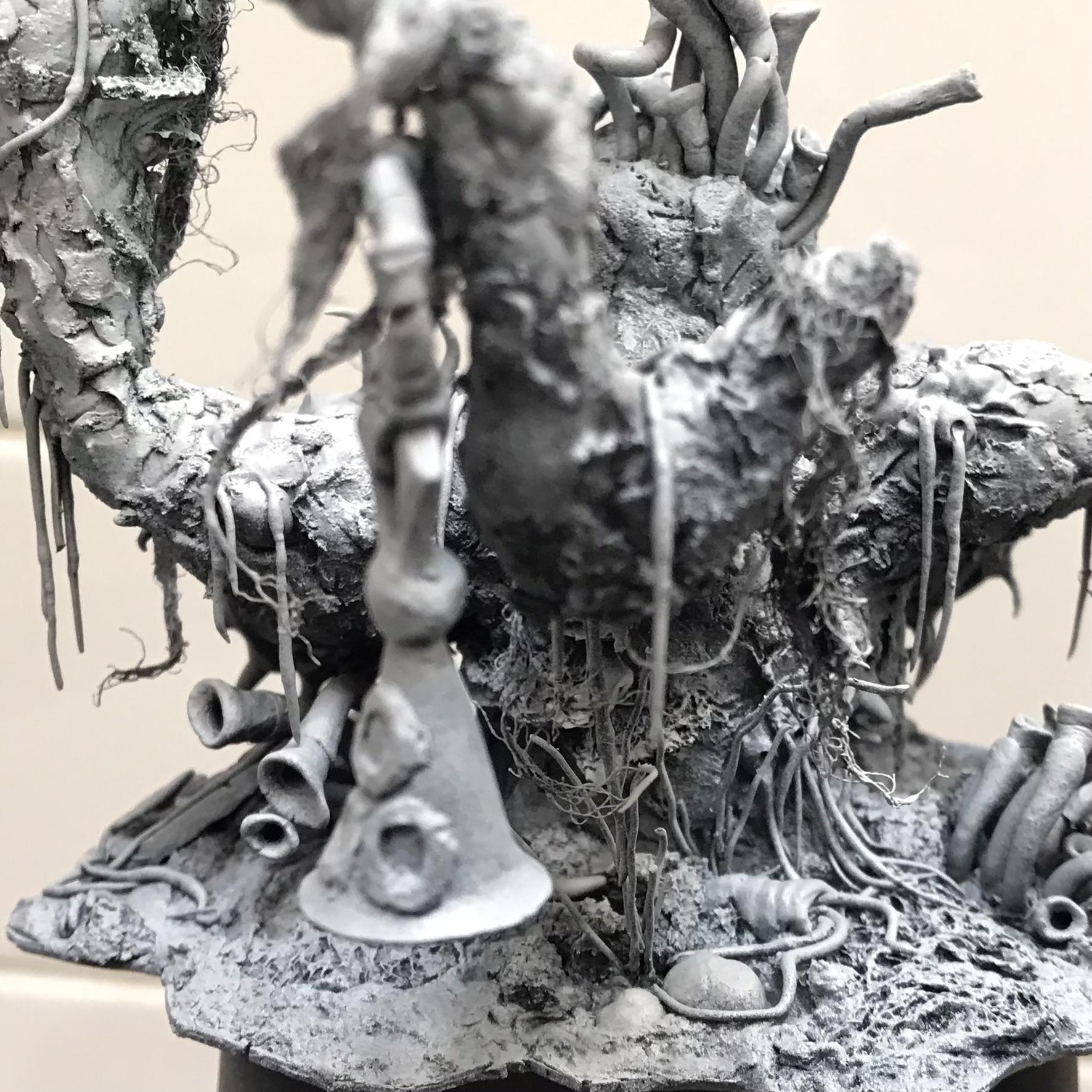 Feculent Gnarlmaw, Greenstuff, Milliput, Scratch Build, Work In Progress